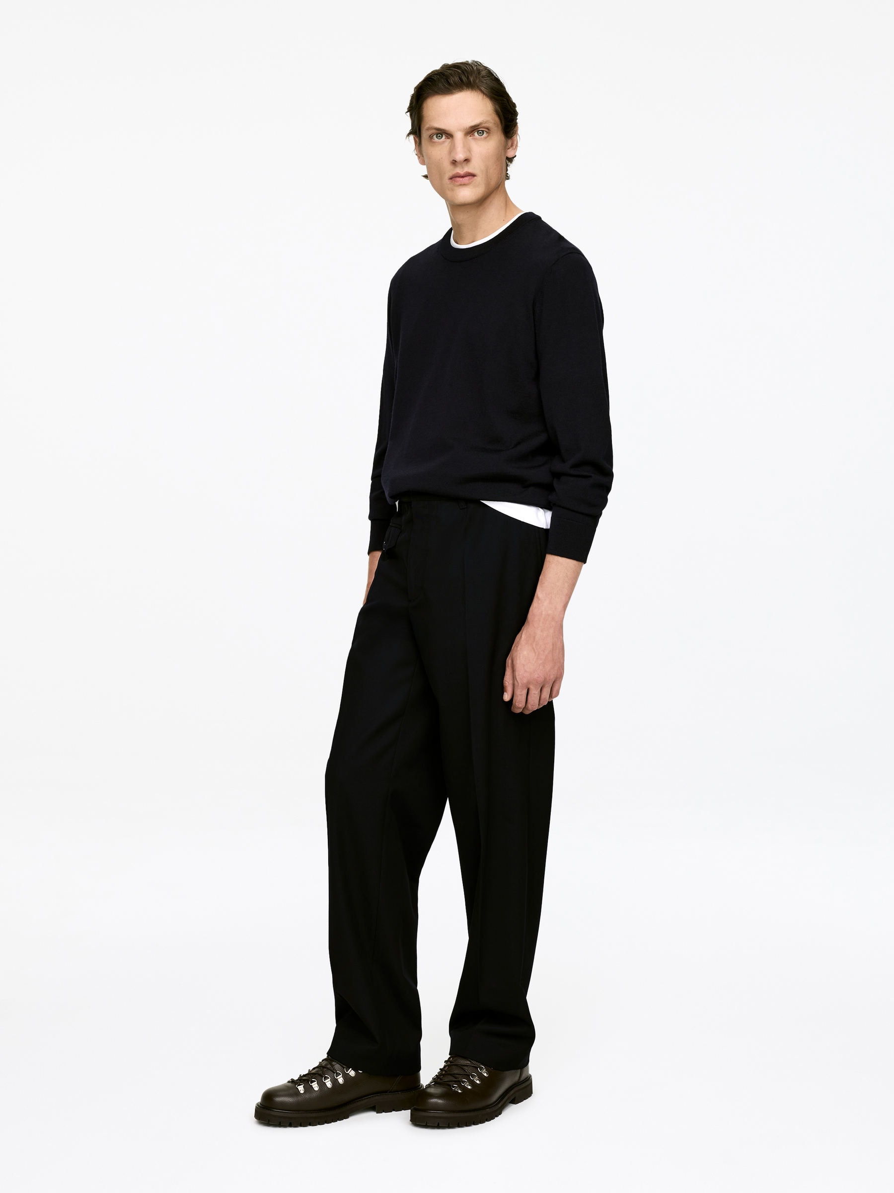 Wool-Blend Trousers - Black - Loose fit - Men - StillMedia/Lookbook - 5