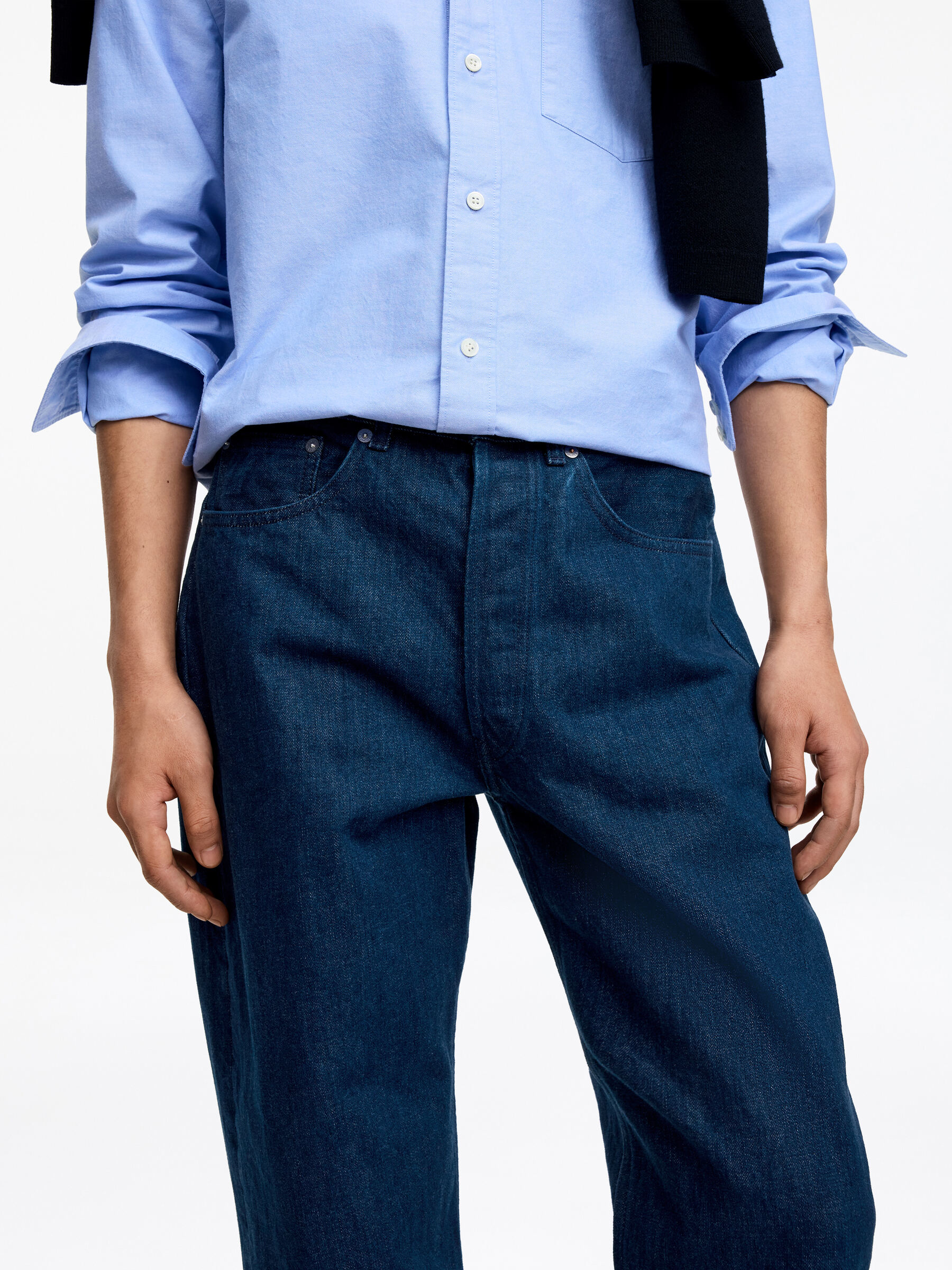 CREEK Relaxed Barrel Jeans - Dark Blue - Relaxed fit - Men - StillMedia/Lookbook - 9