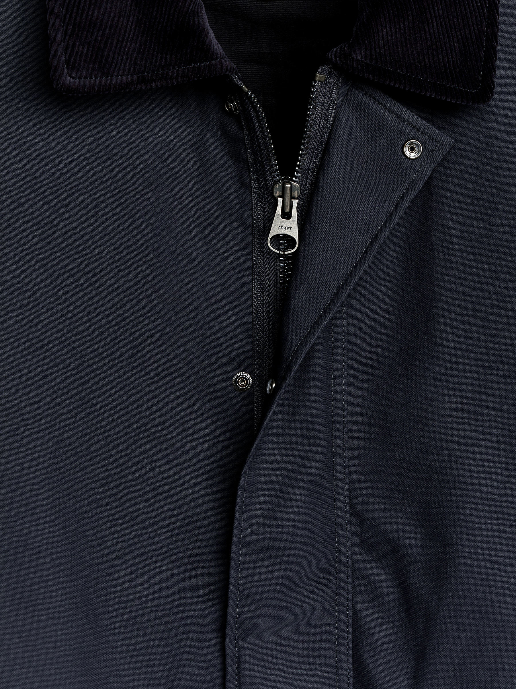Waxed Cotton Jacket - Dark Blue - Regular fit - Men - StillMedia/DescriptiveDetail - 1
