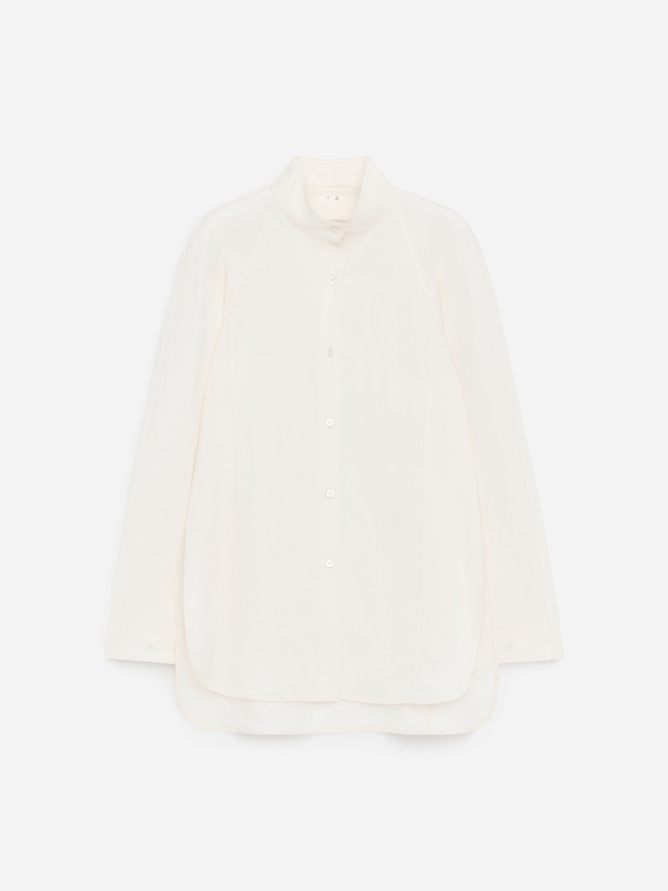 トップス Fink Weather Stand Collar Shirt Relaxed Stand-Collar Shirt – White – Women – ARKET GB