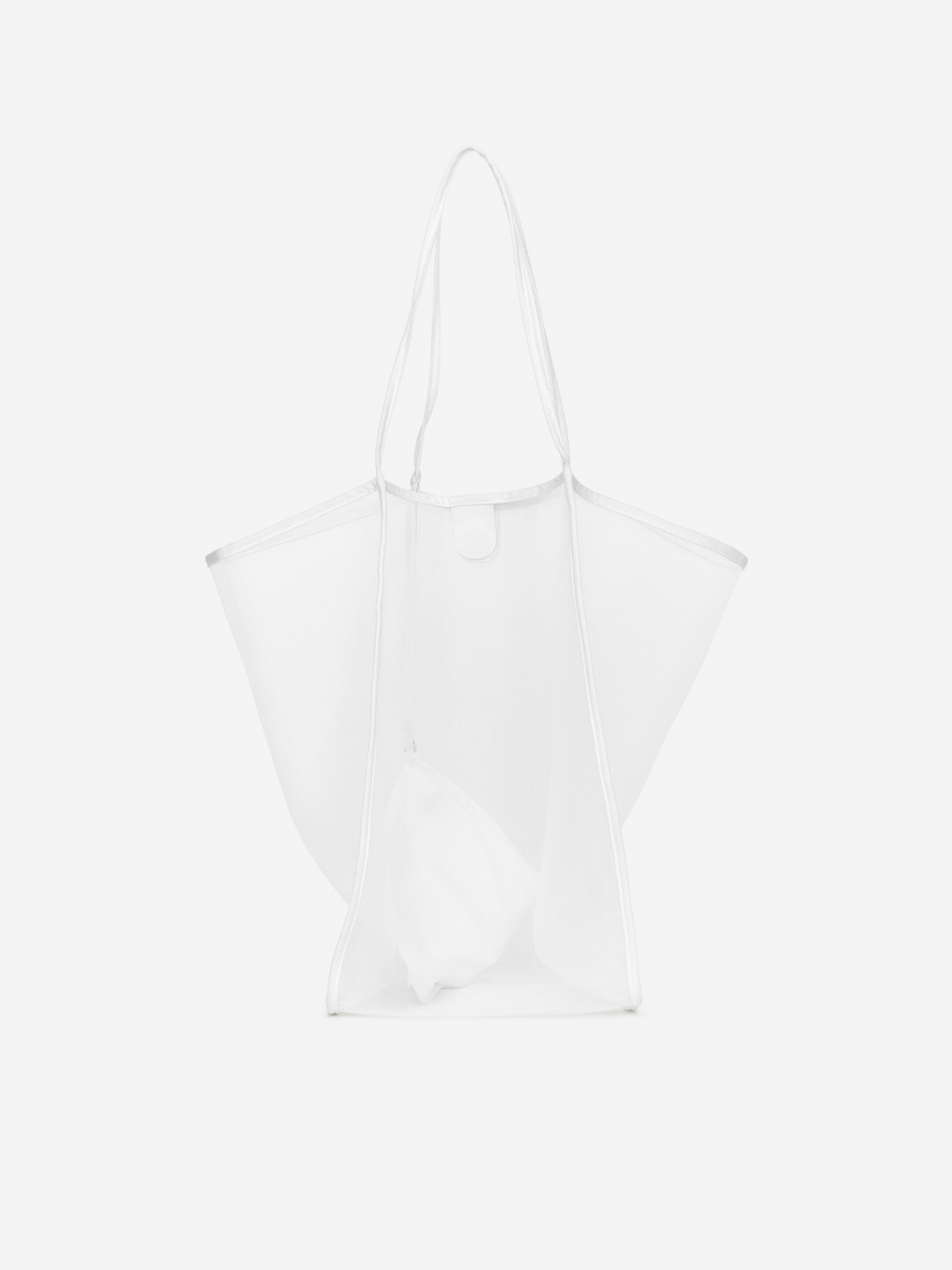 Ver imagen más grande: Bolso tote de malla - Blanco - MUJER | H&M ES 6