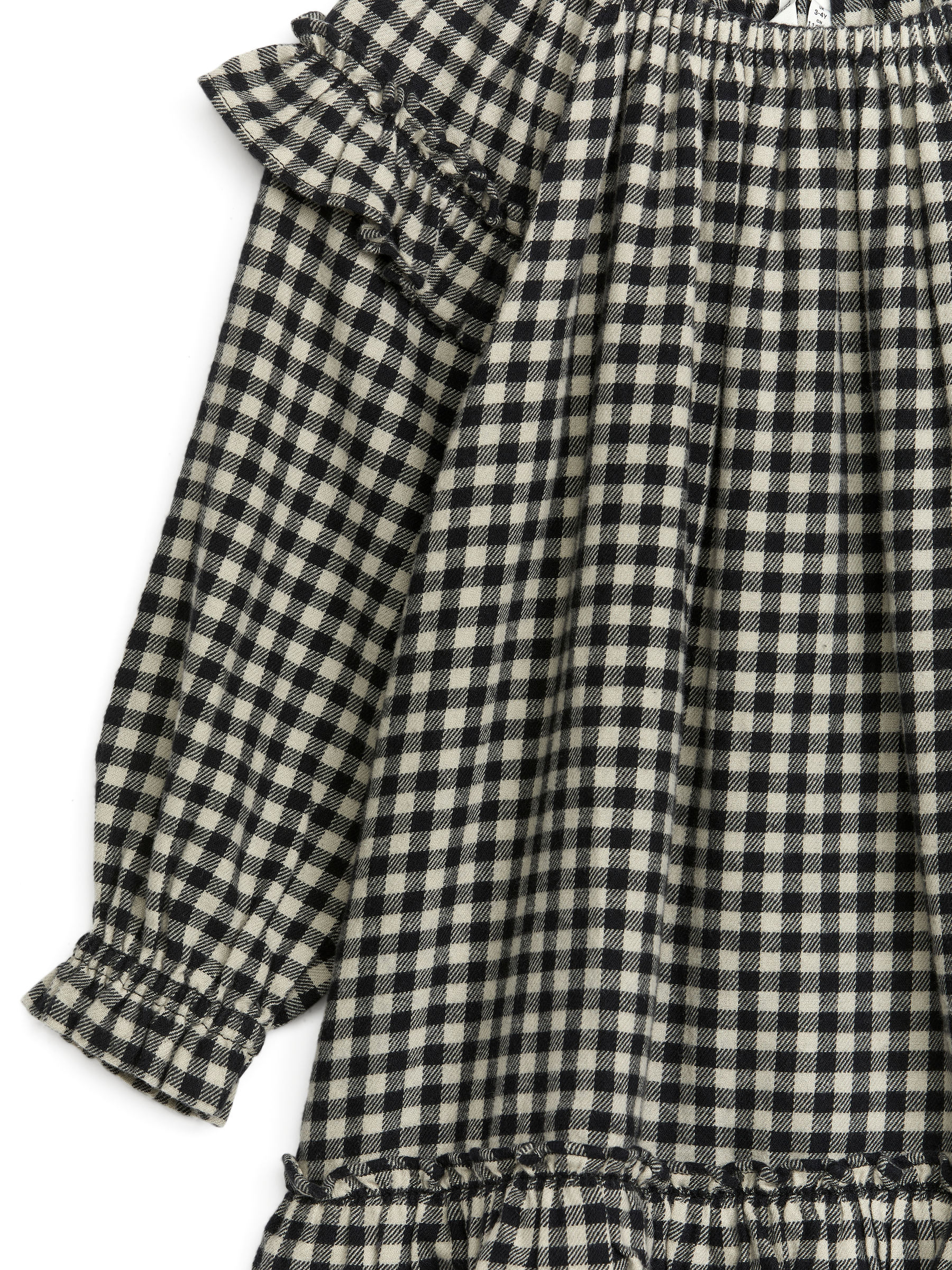 Flanellkleid mit Vichykaros - Cremeweiß/Schwarz - Kinder - StillMedia/DescriptiveDetail - 1