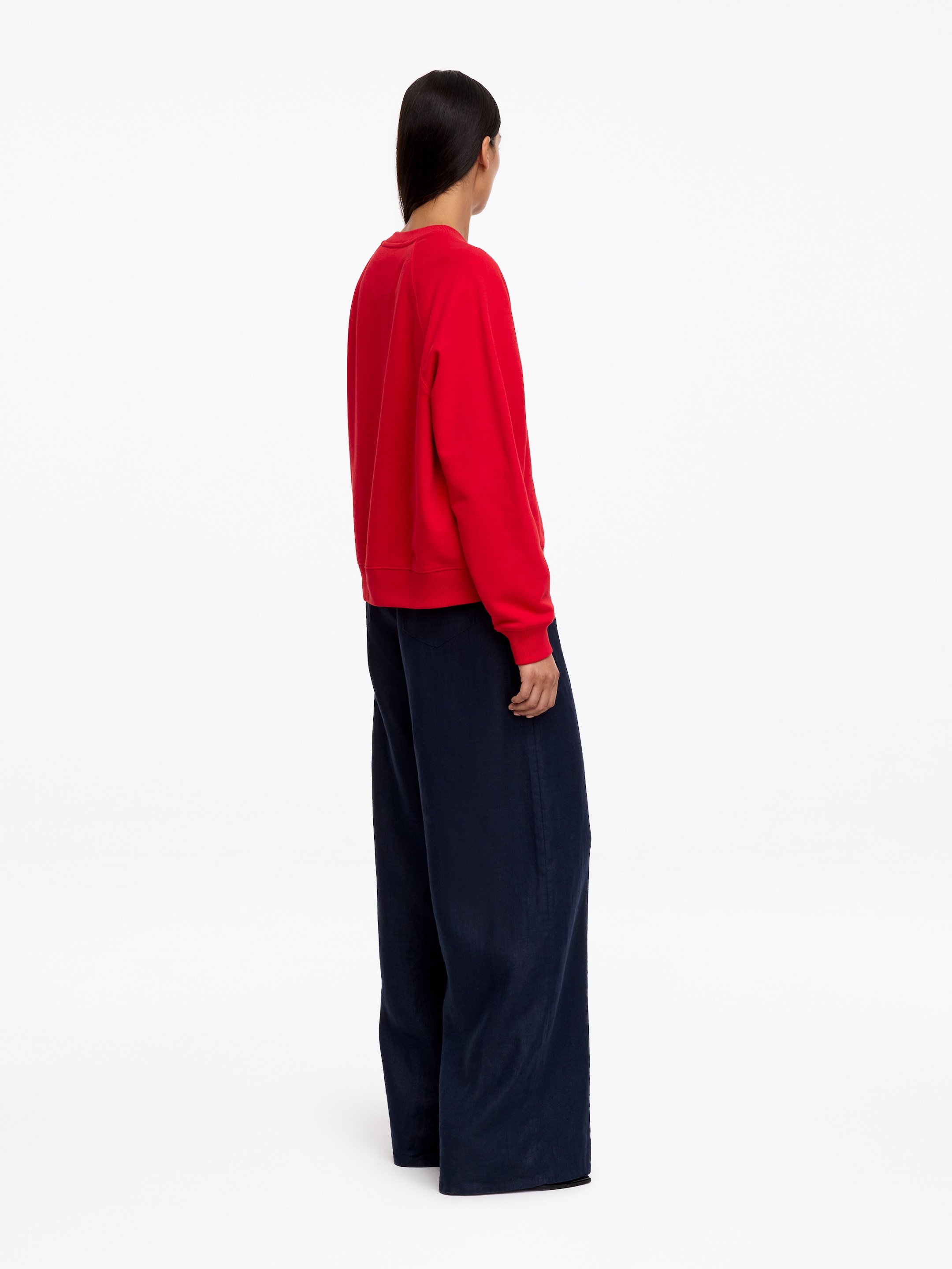 Frottee-Sweatshirt - Rot - Regular Fit - women - StillMedia/Lookbook - 3