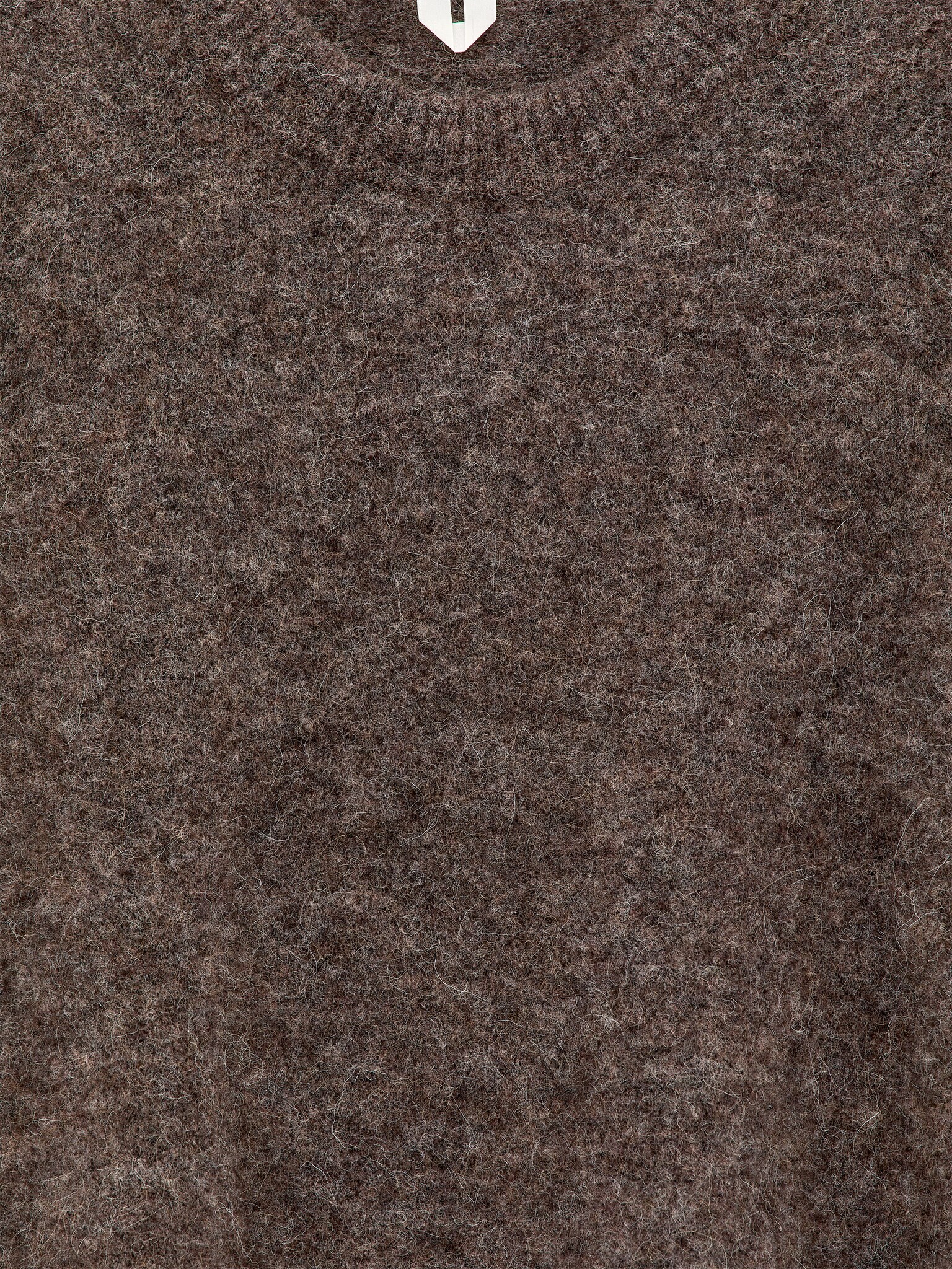 Pullover aus Alpakawolle und Wolle - Braun/Helles Taupe - 5