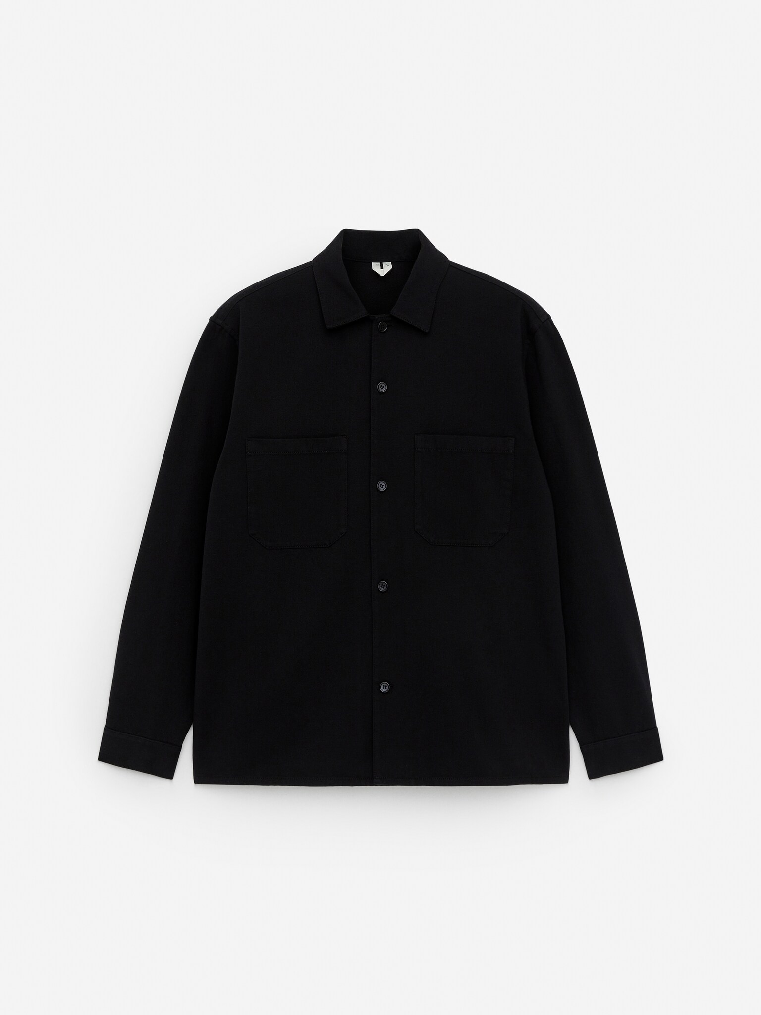 Cotton Twill Overshirt - Negro/Gris/Azul oscuro