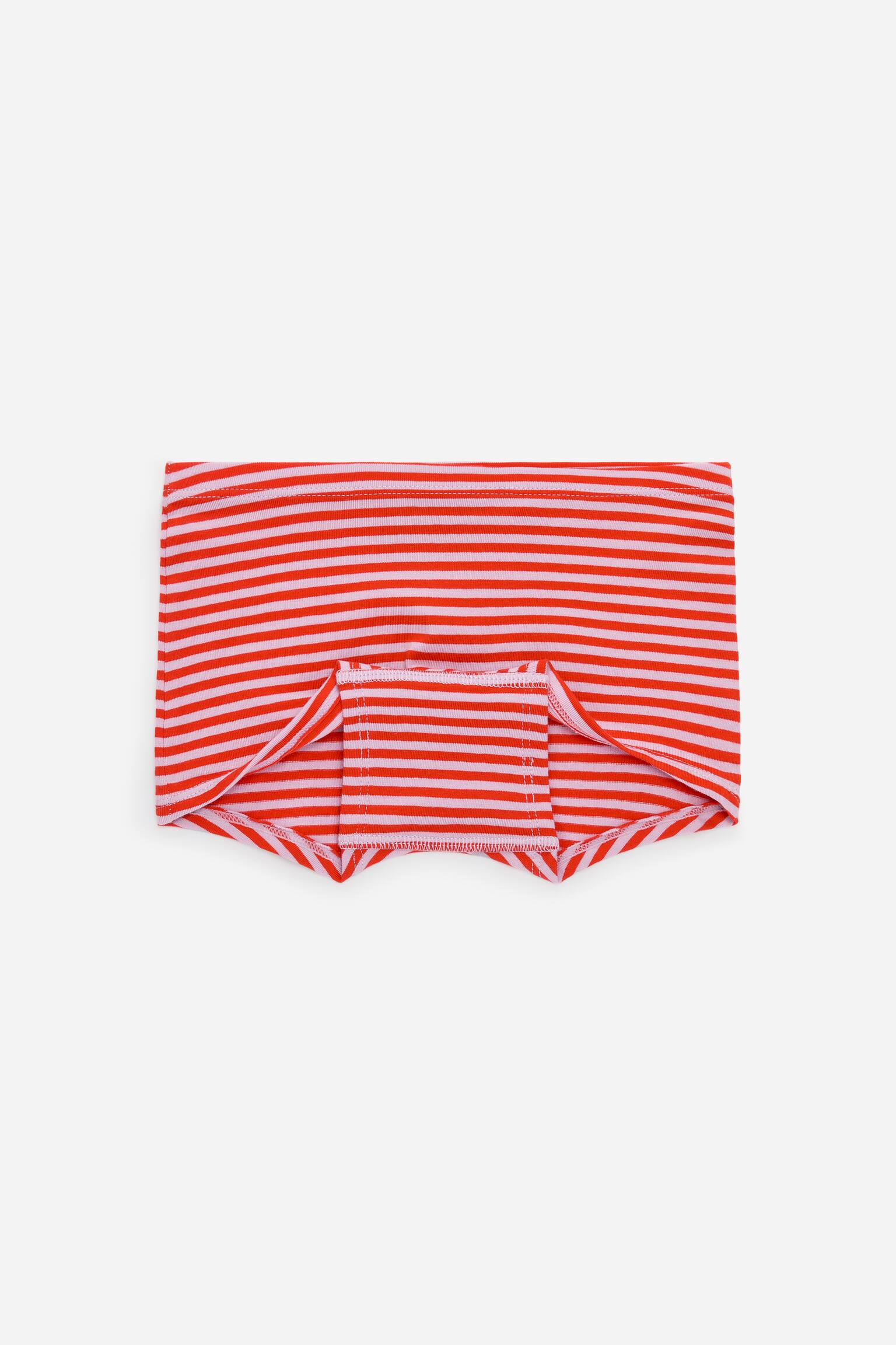 Trosor i bomullstrikå, 3-pack - White/Red/Lilac/Lila/grön/hjärtan - 3