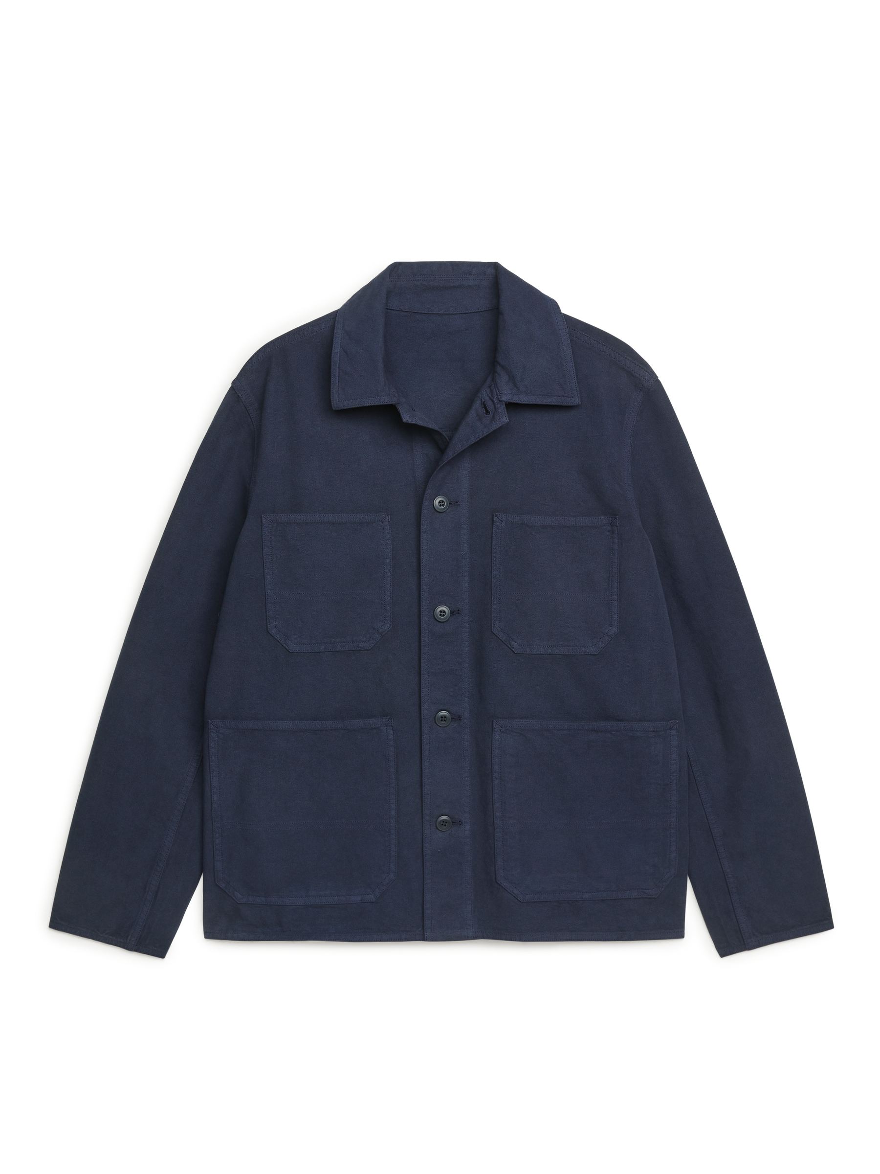 Cotton Utility Jacket - Dark Blue - Men - StillMedia/DescriptiveStillLife - 1