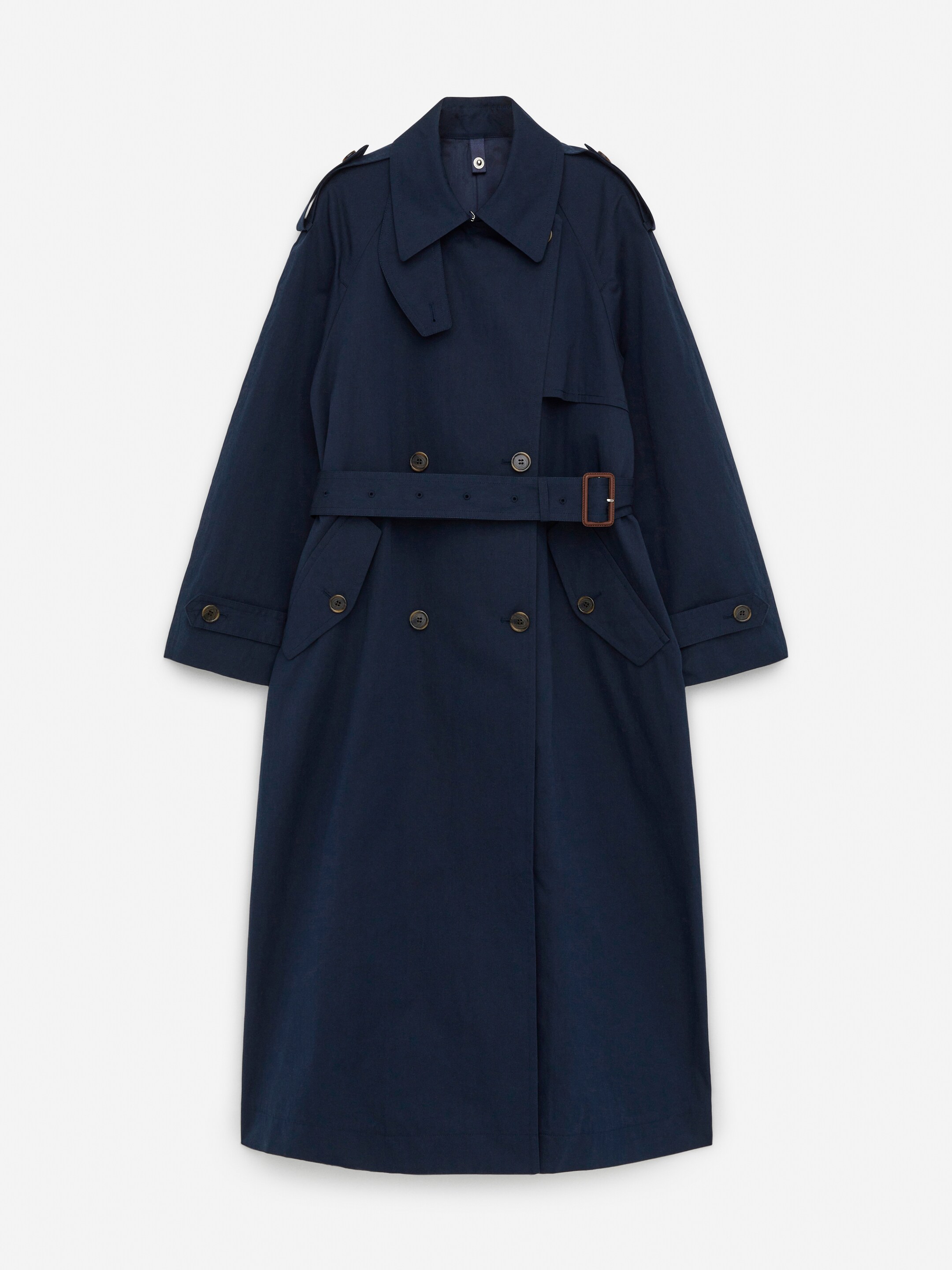 Visa större bild: 2-in 1-trenchcoat - Mörkblå - DAM | H&M SE 1