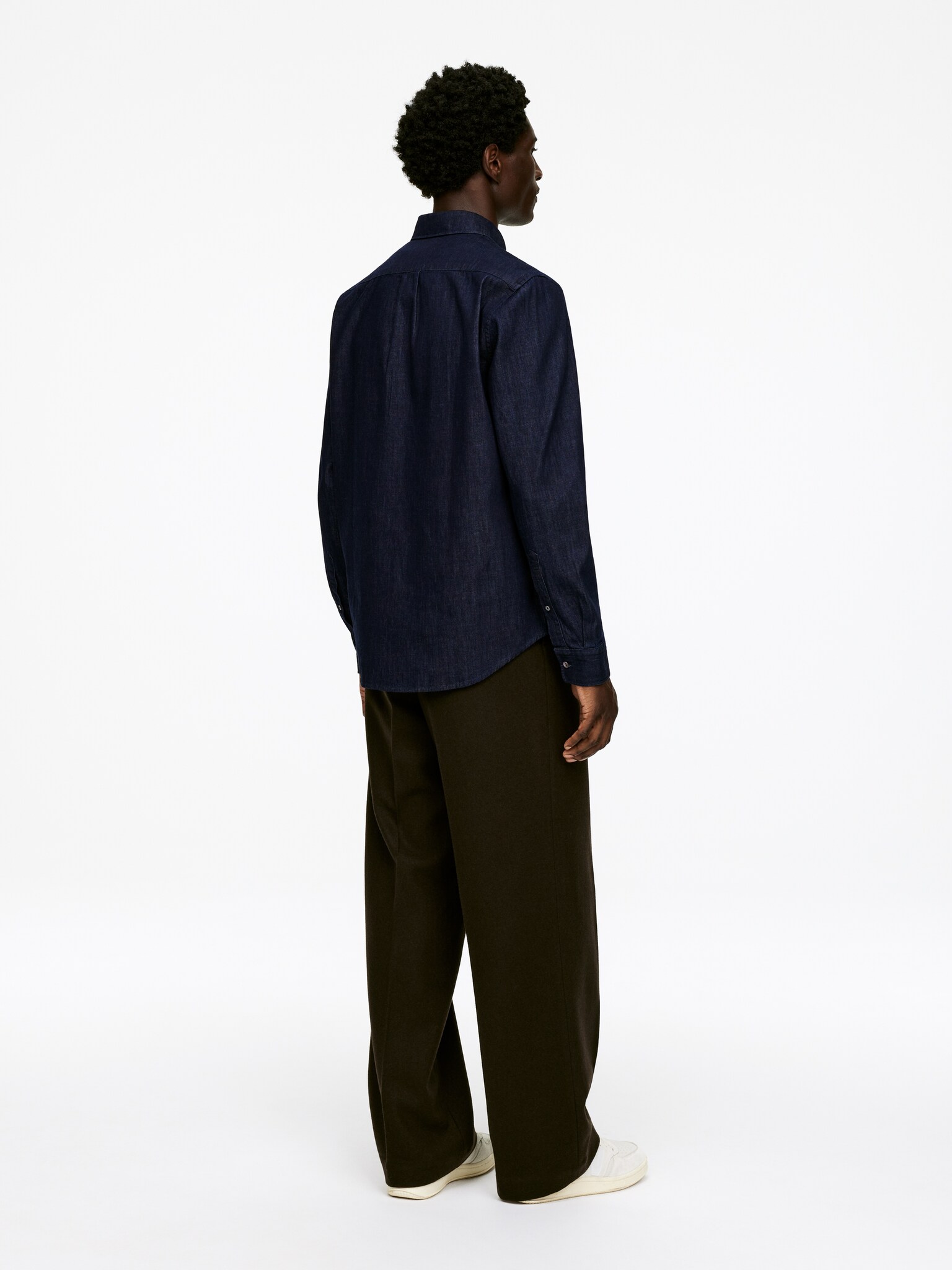 Chemise en jean - Bleu foncé/Bleu délavé/Bleu ciel/Noir - 5