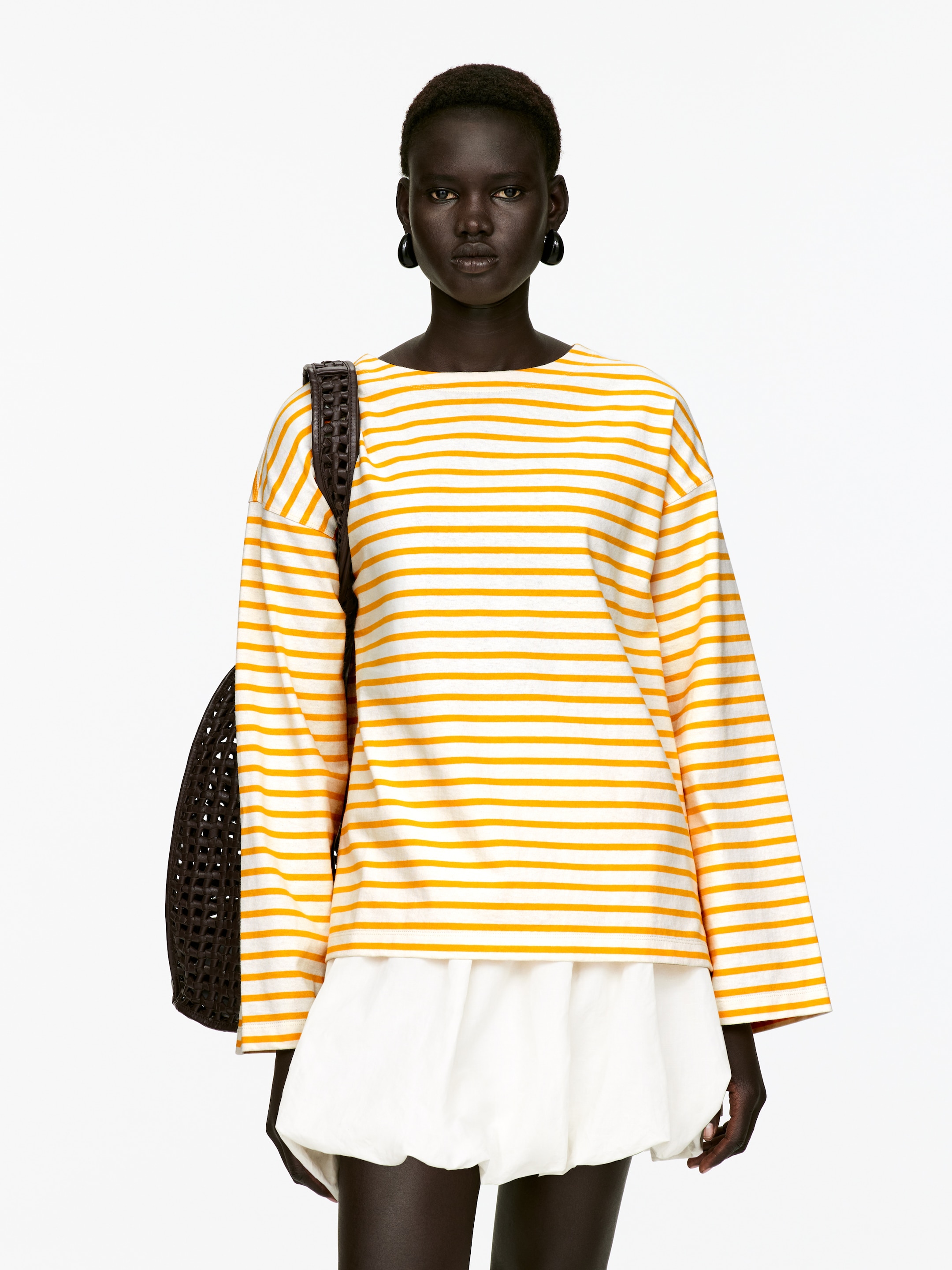 Ver imagen más grande: Camiseta de manga larga - Amarillo/blanco roto - MUJER | H&M ES 1