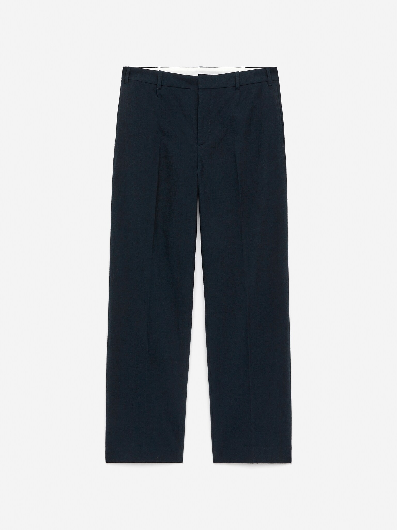 Pantalon texturé - Bleu foncé - 1