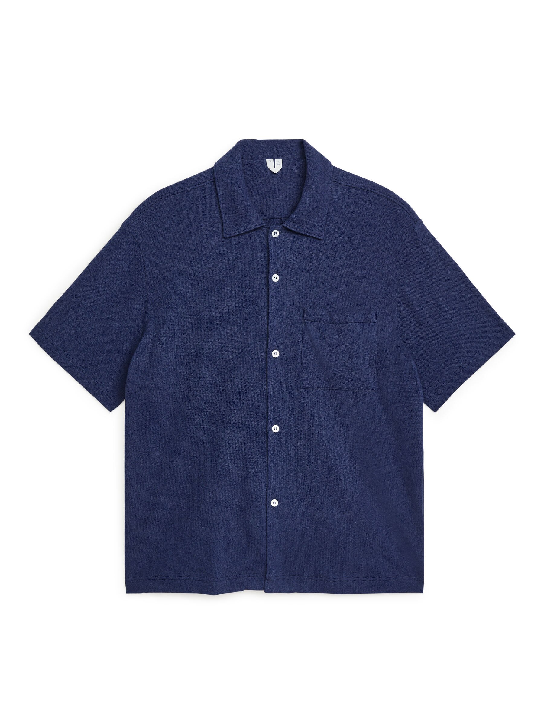 Camisa de punto bouclé – Azul oscuro – Men – ARKET ES