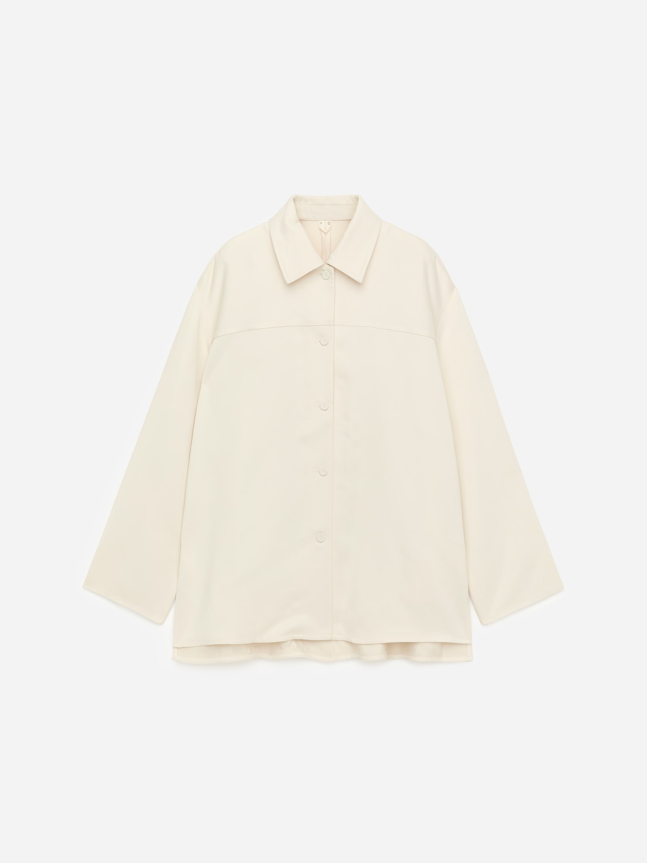 Overshirt aus Satin - Hellbeige - Relaxed Fit - Damen - StillMedia/DescriptiveStillLife - 6