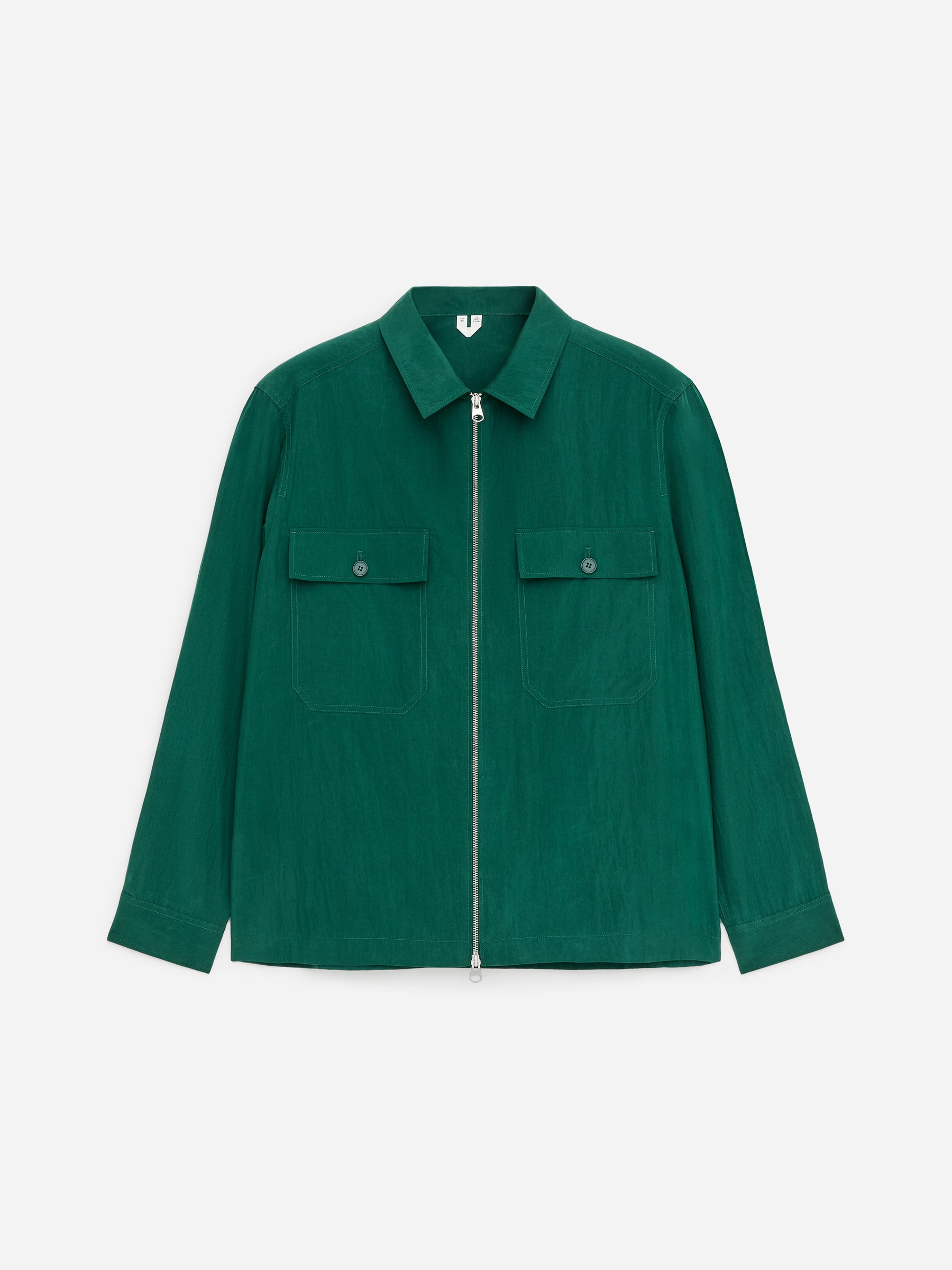 Lyocell Blend Overshirt - Green - Regular fit - Men - StillMedia/DescriptiveStillLife - 1