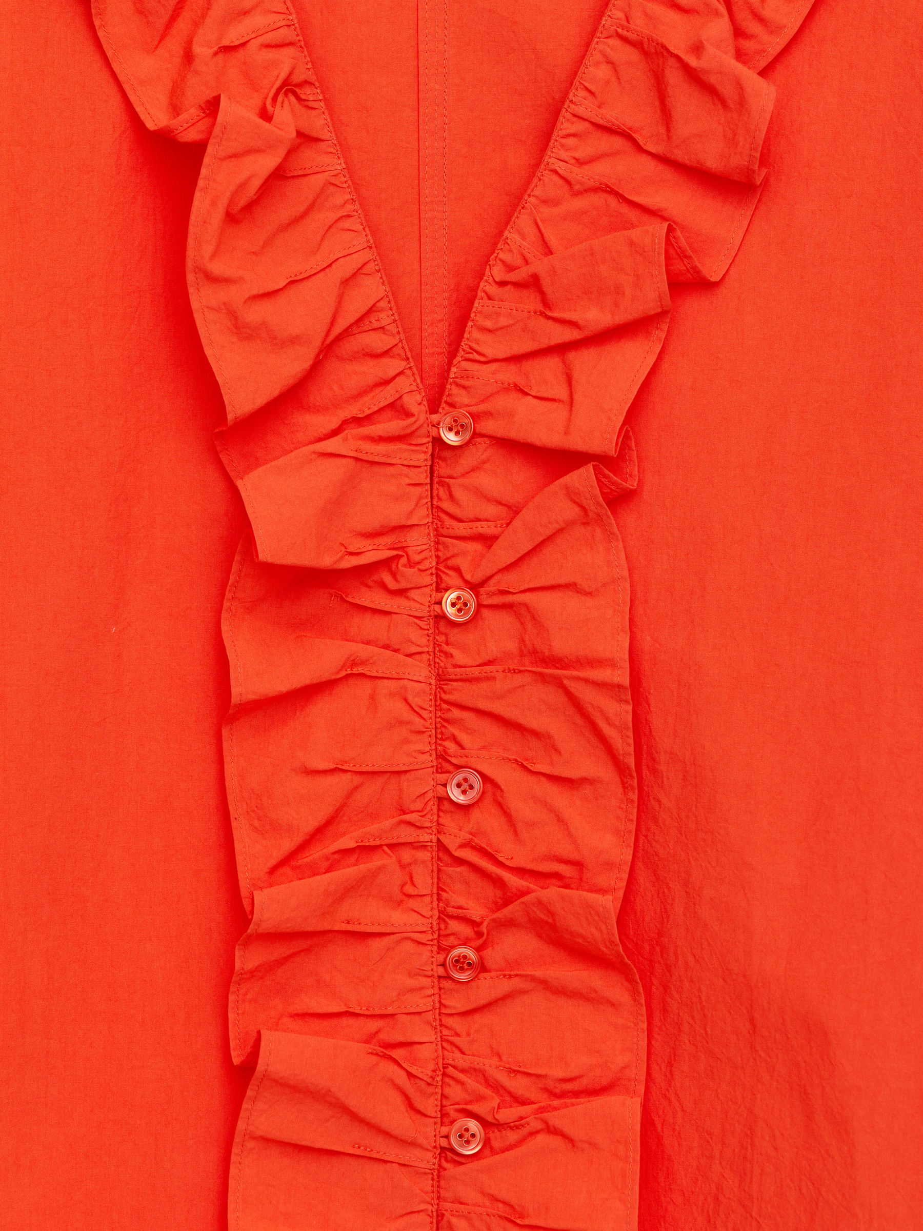 Blusa con fruncidos - Naranja brillante - Corte estándar - Women - StillMedia/DescriptiveDetail - 1