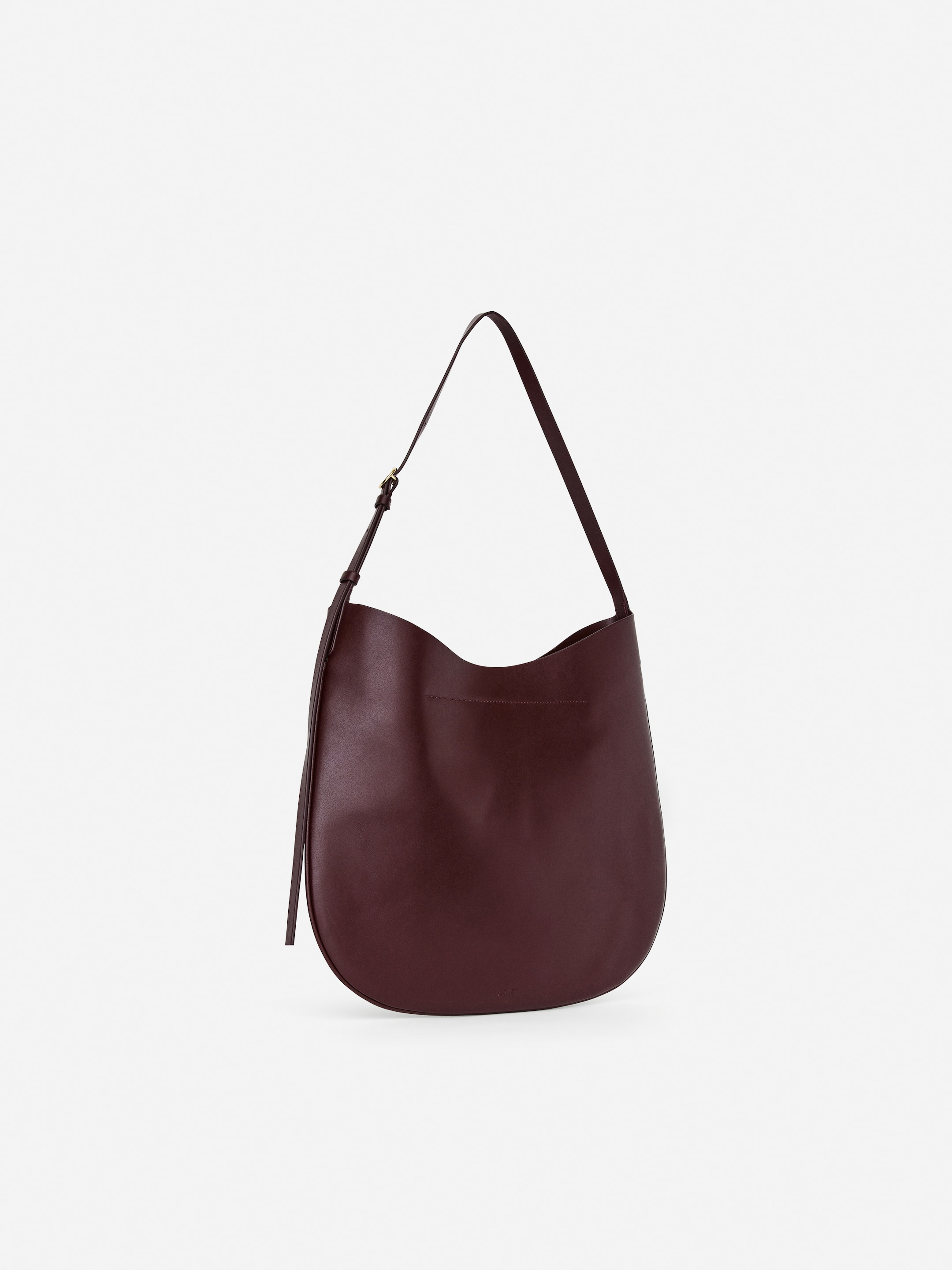 Crescent Shoulder Bag - Burgundy - women - StillMedia/DescriptiveStillLife - 8