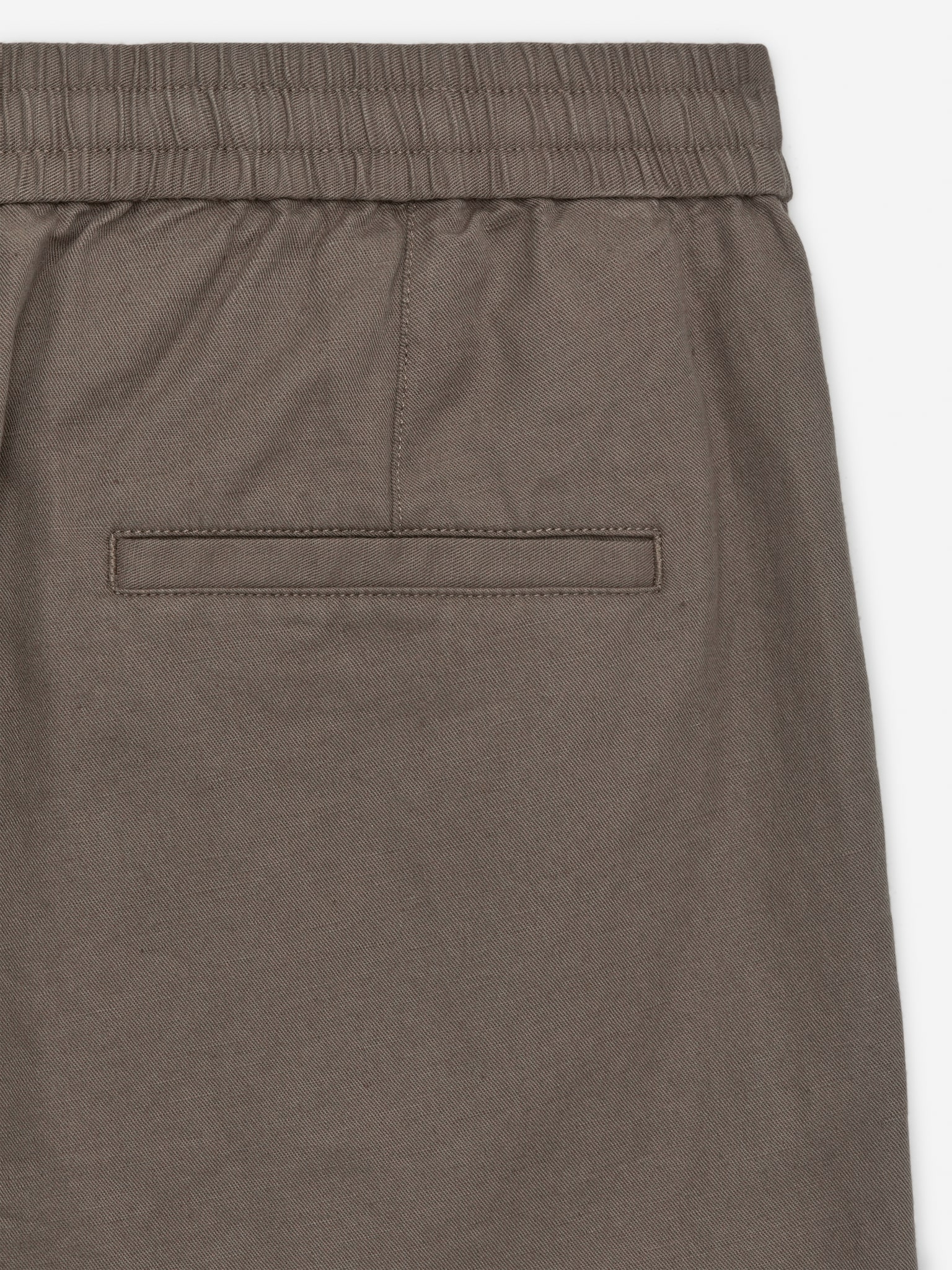 Pantalon en mélange de lin - Taupe/Beige/Vert kaki/Bleu foncé - 4