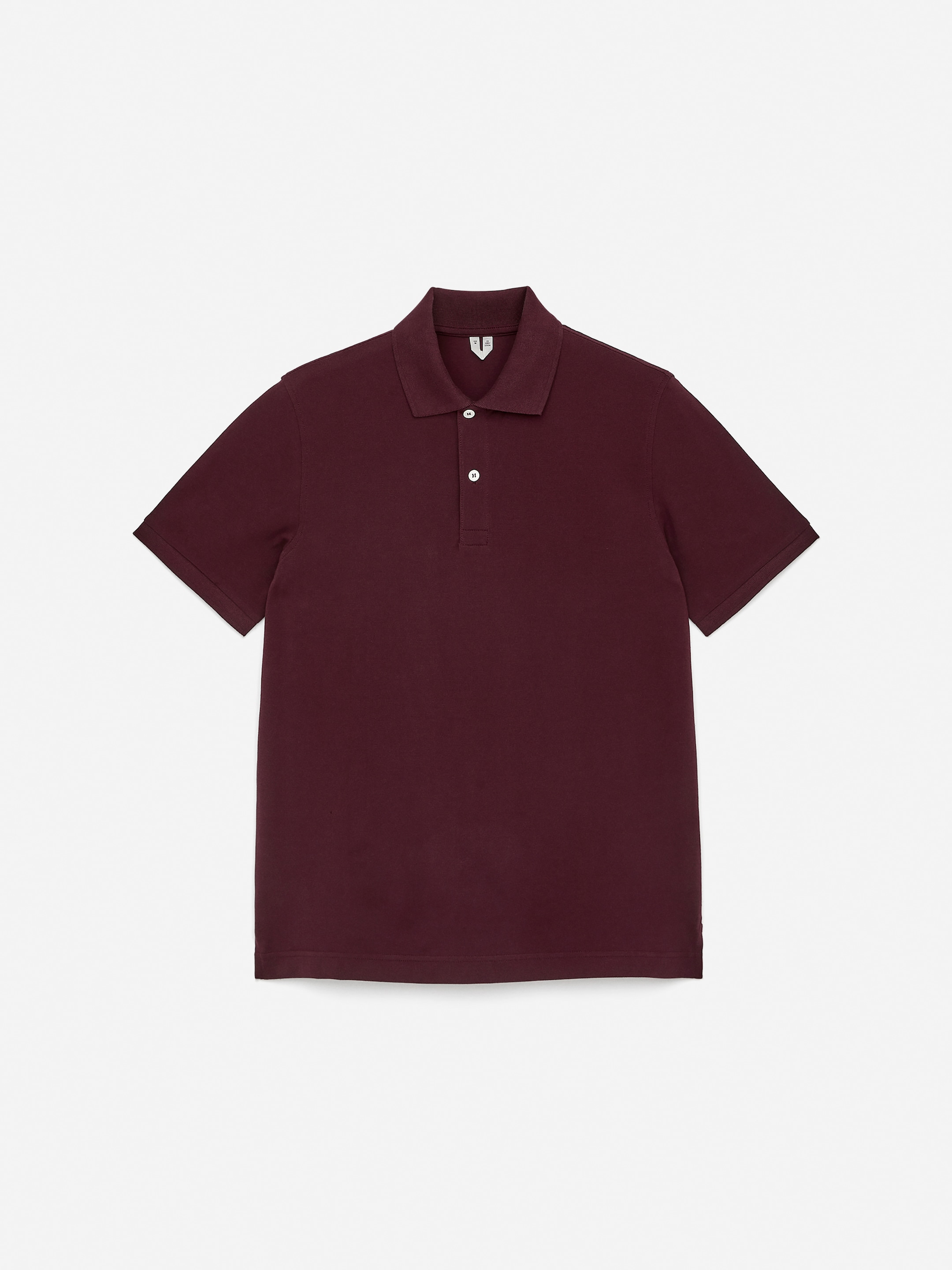 Piqué Polo Shirt - Burgundy - Regular fit - Men - StillMedia/DescriptiveStillLife - 2