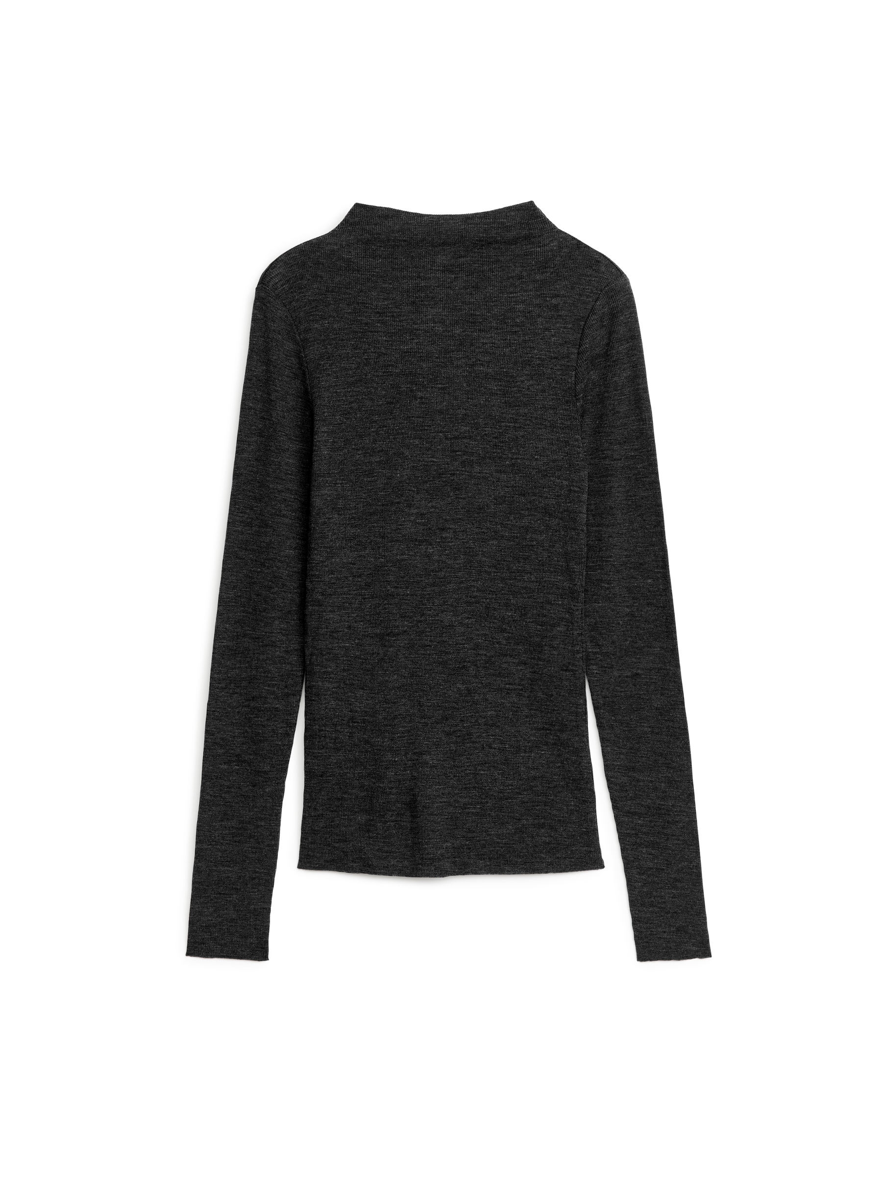 Wolloberteil mit Stehkragen - Dunkelgrau meliert - Slim Fit - Women - StillMedia/DescriptiveStillLife - 1