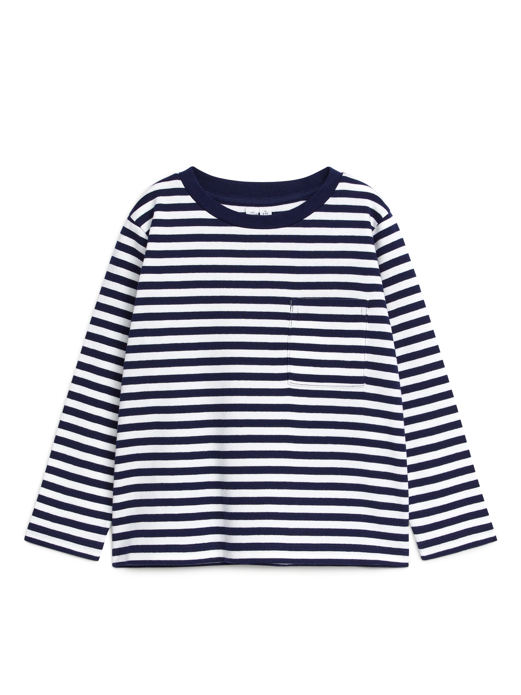 Langarm-T-Shirt - Dunkelblau/Weiß - Regular Fit - Kinder - StillMedia/DescriptiveStillLife - 1