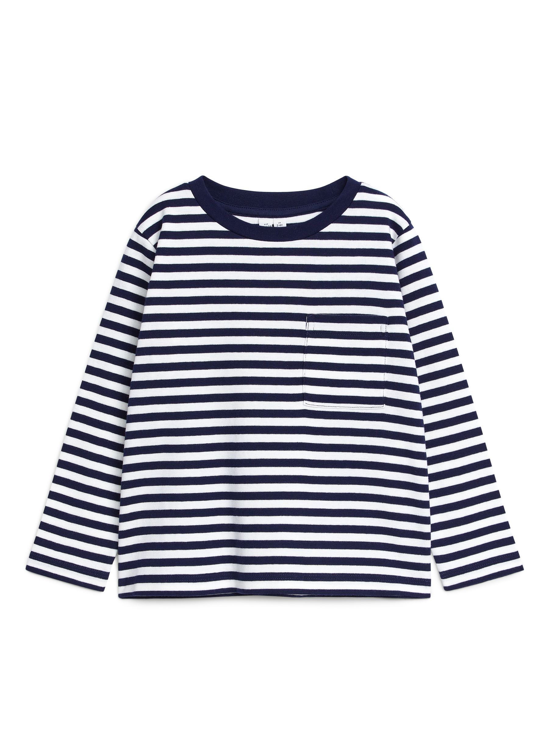 Langarm-T-Shirt - Dunkelblau/Weiß - Regular Fit - Kinder - StillMedia/DescriptiveStillLife - 1