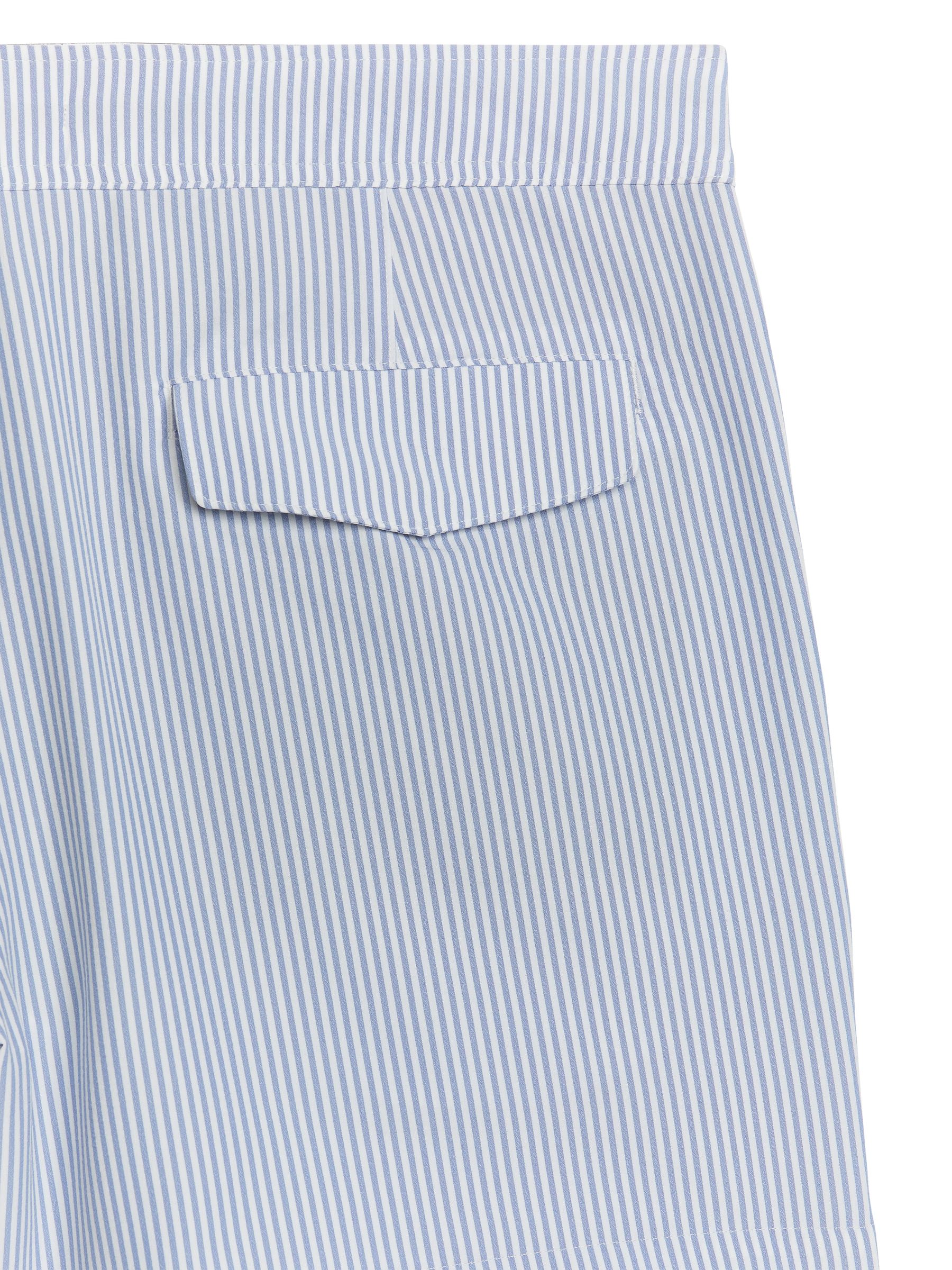 Seersucker-Badehose - Weiß/Blau - Relaxed Fit - Herren - StillMedia/DescriptiveDetail - 1