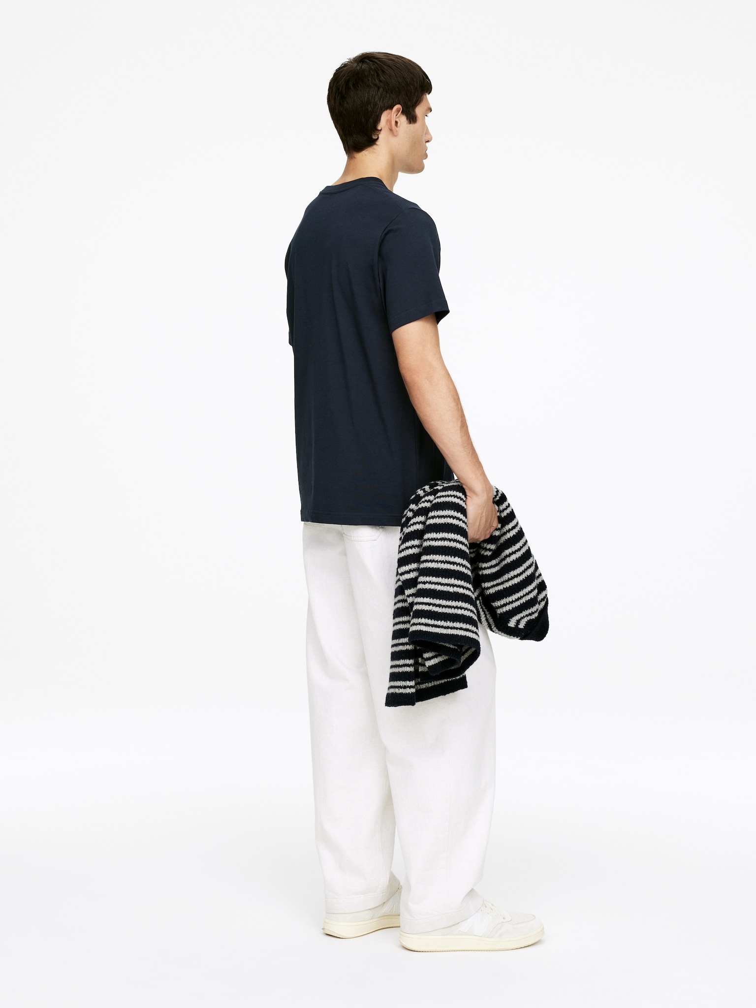 Regular T-shirt (170 g/m²) - Mørkeblå/Hvid/Sort/Gråmeleret/Kakigrøn - 3