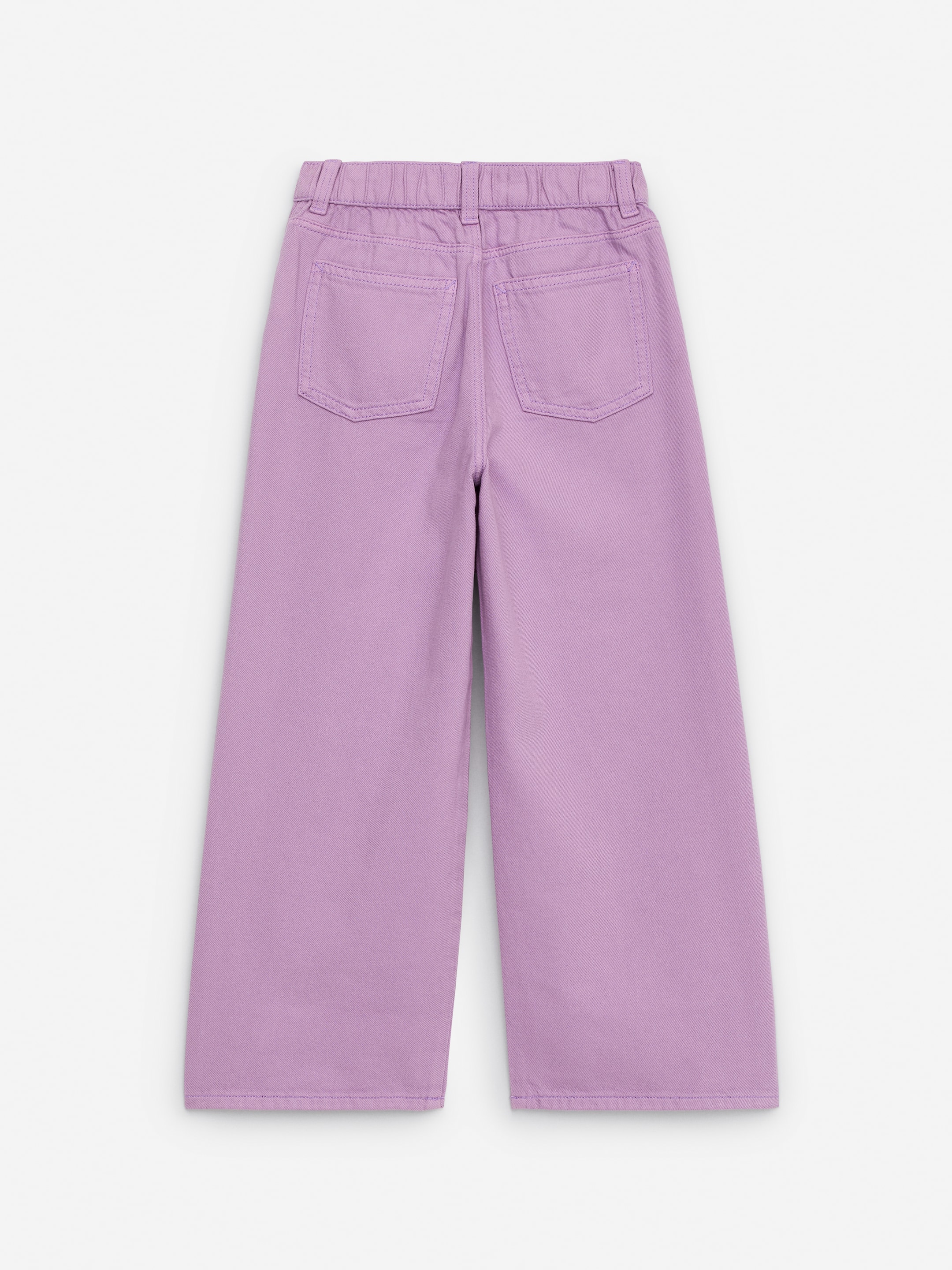 Wide Denim Trousers - Lilac - Relaxed fit - Children - StillMedia/DescriptiveStillLife - 3