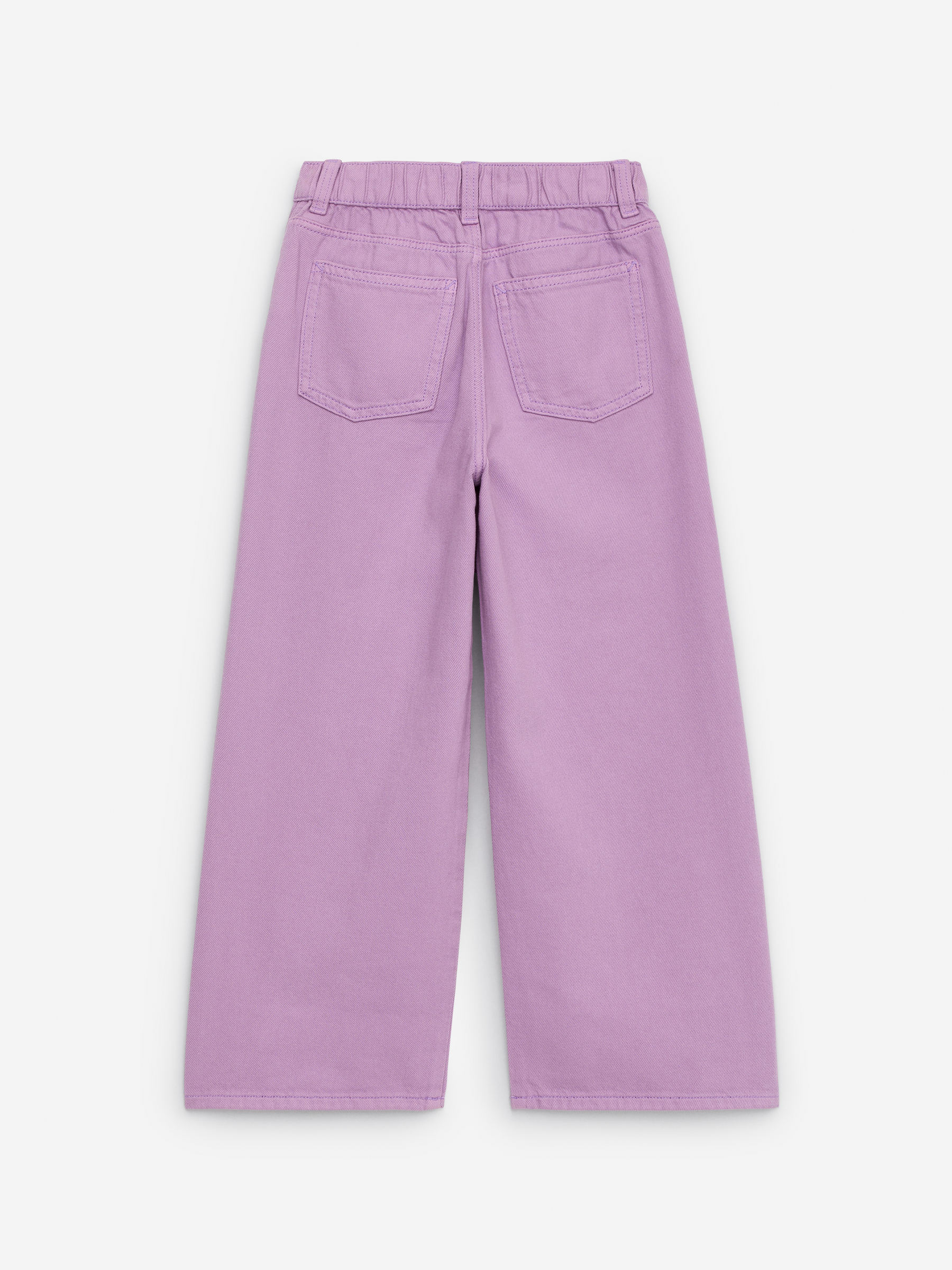 Wide Denim Trousers - Lilac - Loose fit - Children - StillMedia/DescriptiveStillLife - 3
