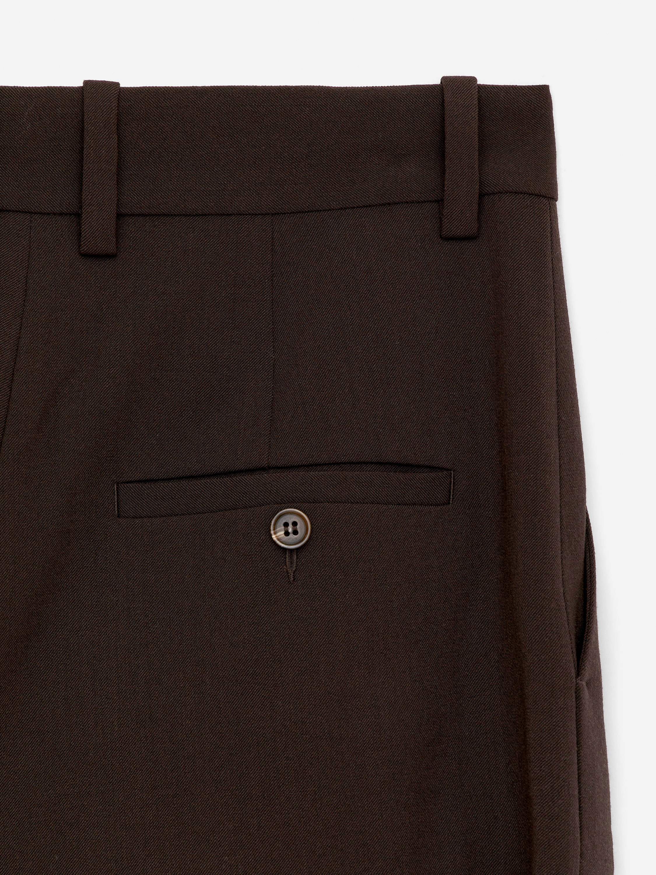 Wide-Leg Tailored Trousers - Dark Brown - Relaxed fit - Women - StillMedia/DescriptiveDetail - 1