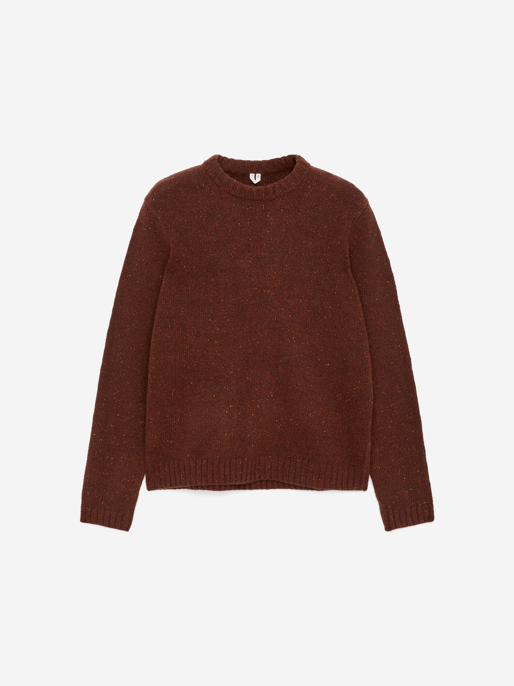 Wool-Alpaca Blend Jumper-#4B3939-16853