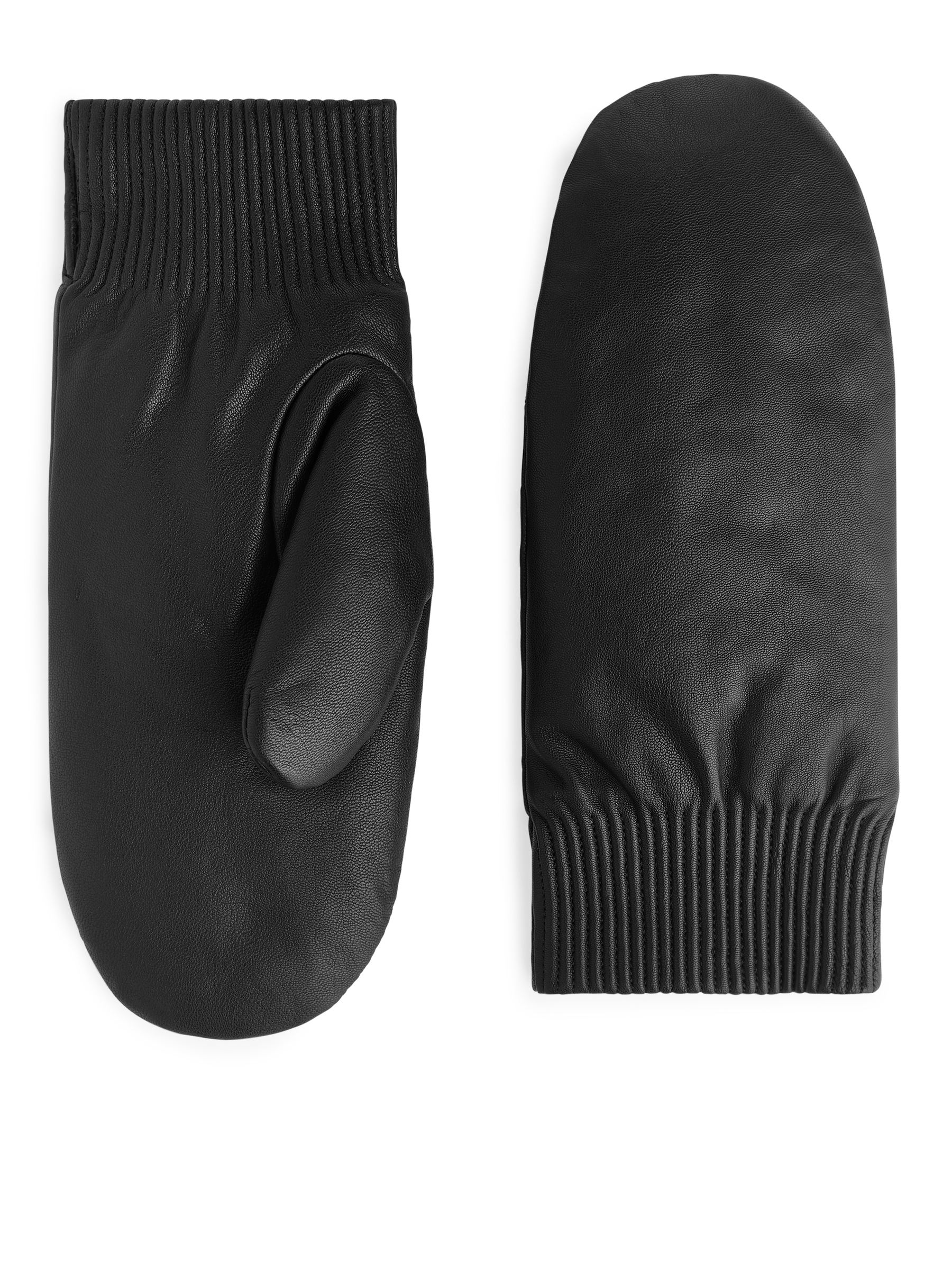 Manoplas de piel acolchadas-#272628-2832