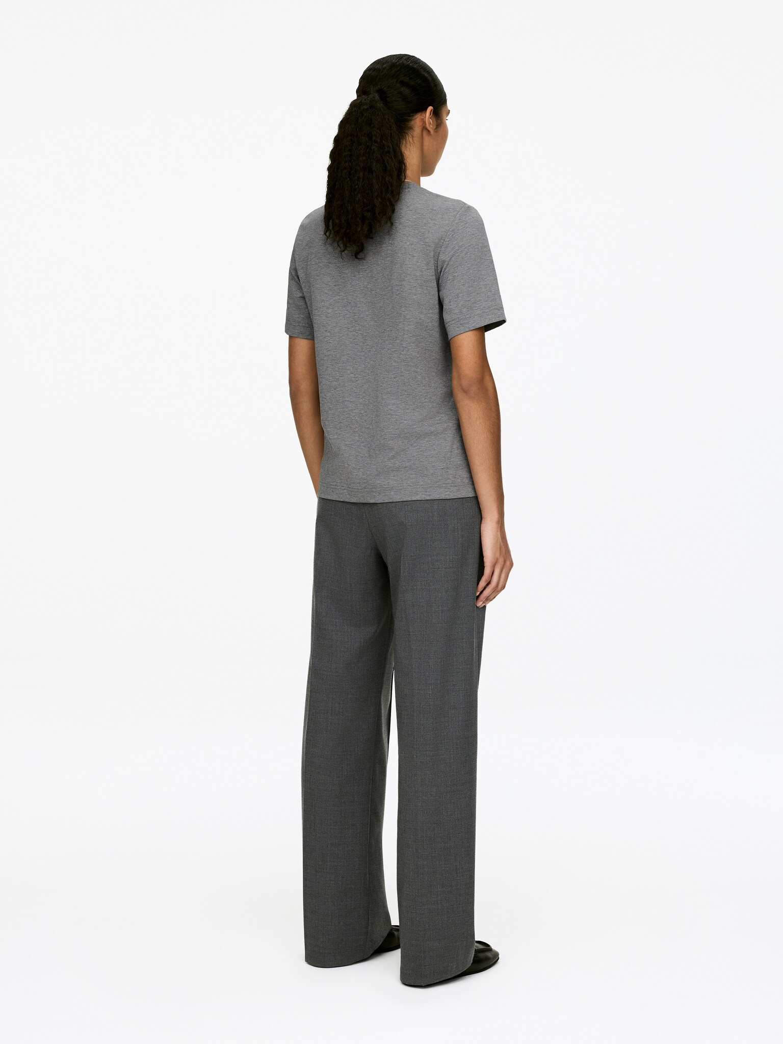 PEARL Heavyweight T-Shirt - Grey Melange/Burgundy/Taupe/Pink/Black/Dark Blue/Dark Brown/White - 6