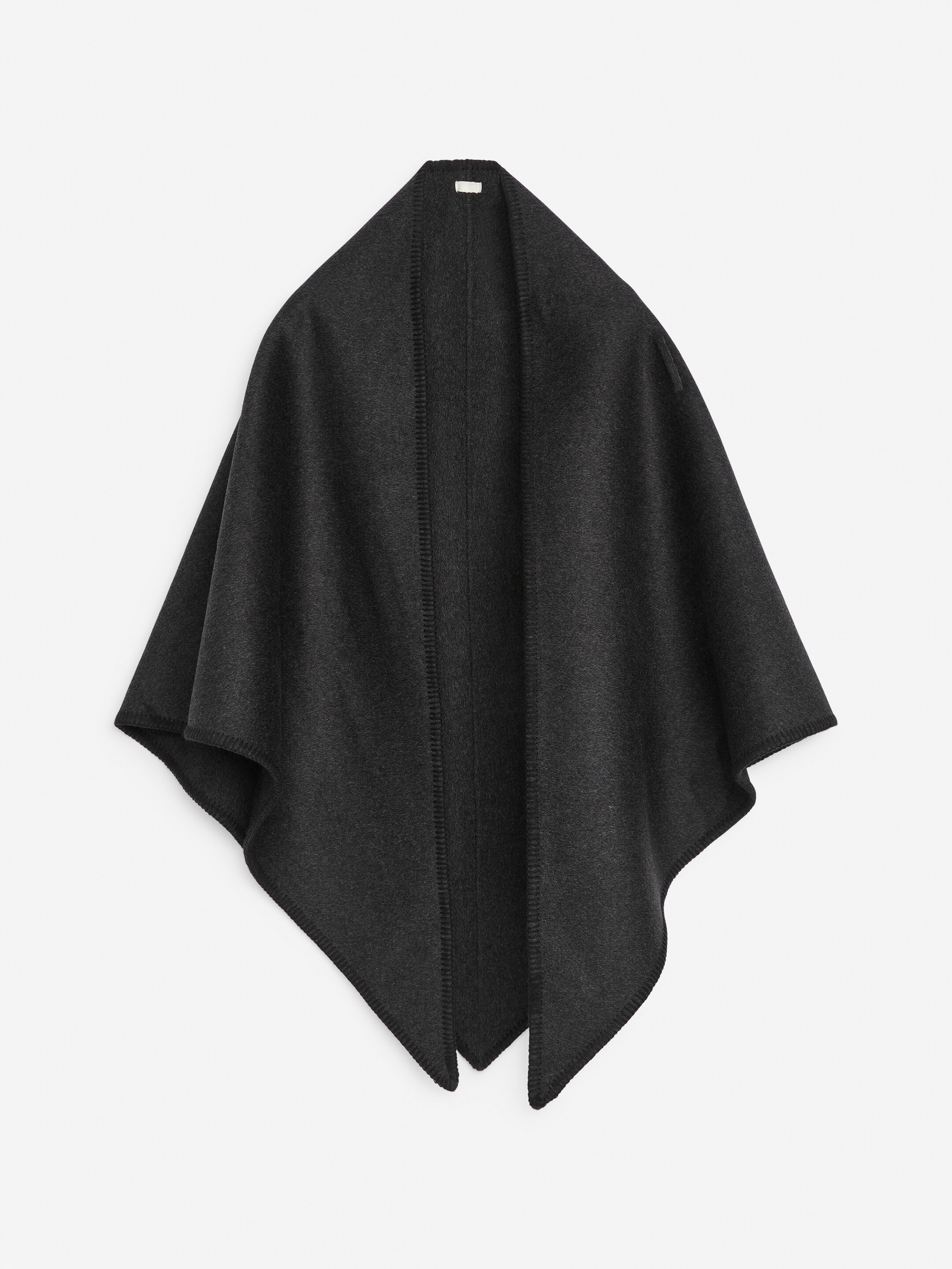 Zobacz większy obraz: Trójkątna apaszka z domieszką wełny - Ciemnoszary - ONA | H&M PL 1