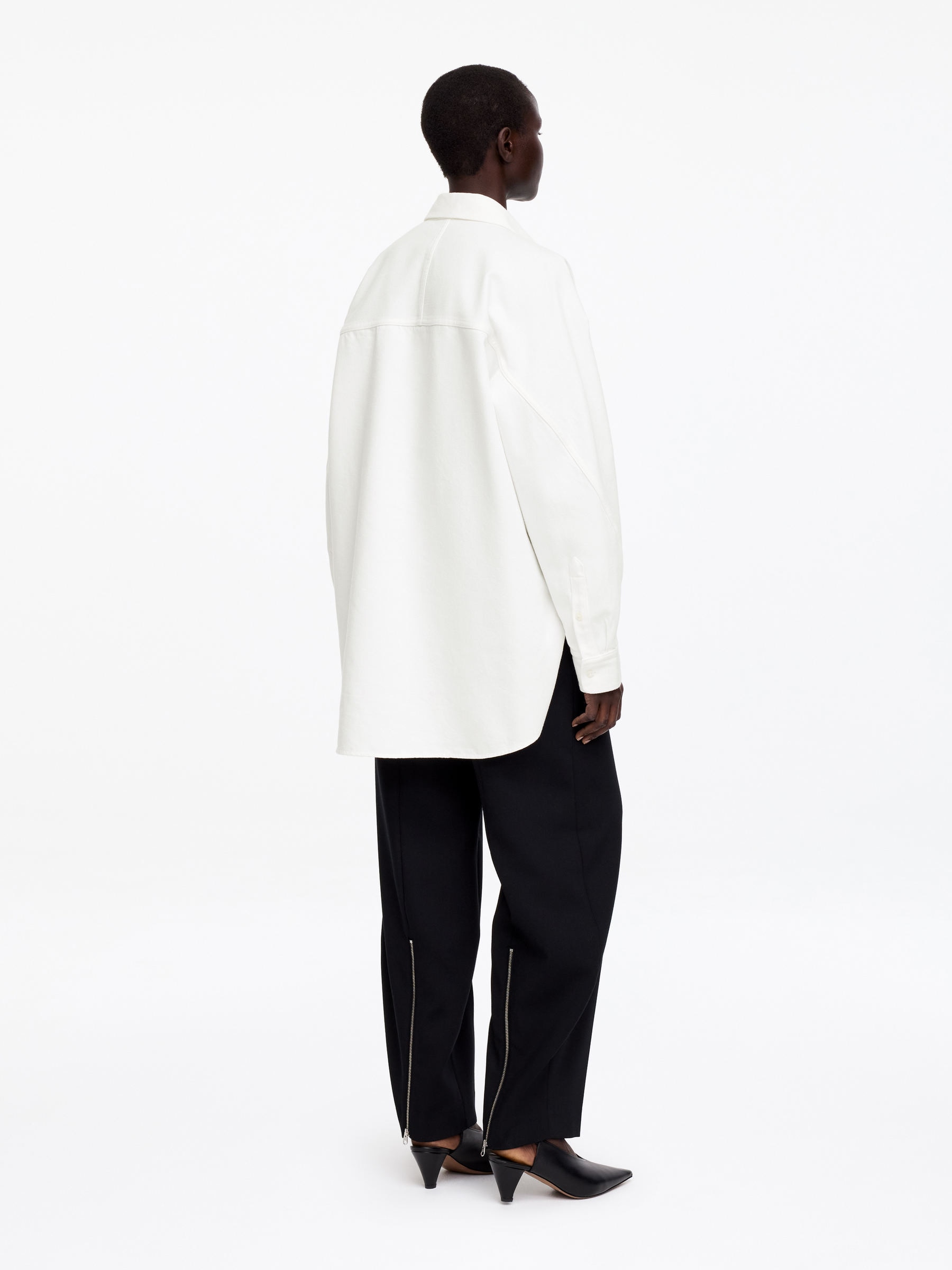 Denim Shirt - White - Regular fit - Women - StillMedia/Lookbook - 5