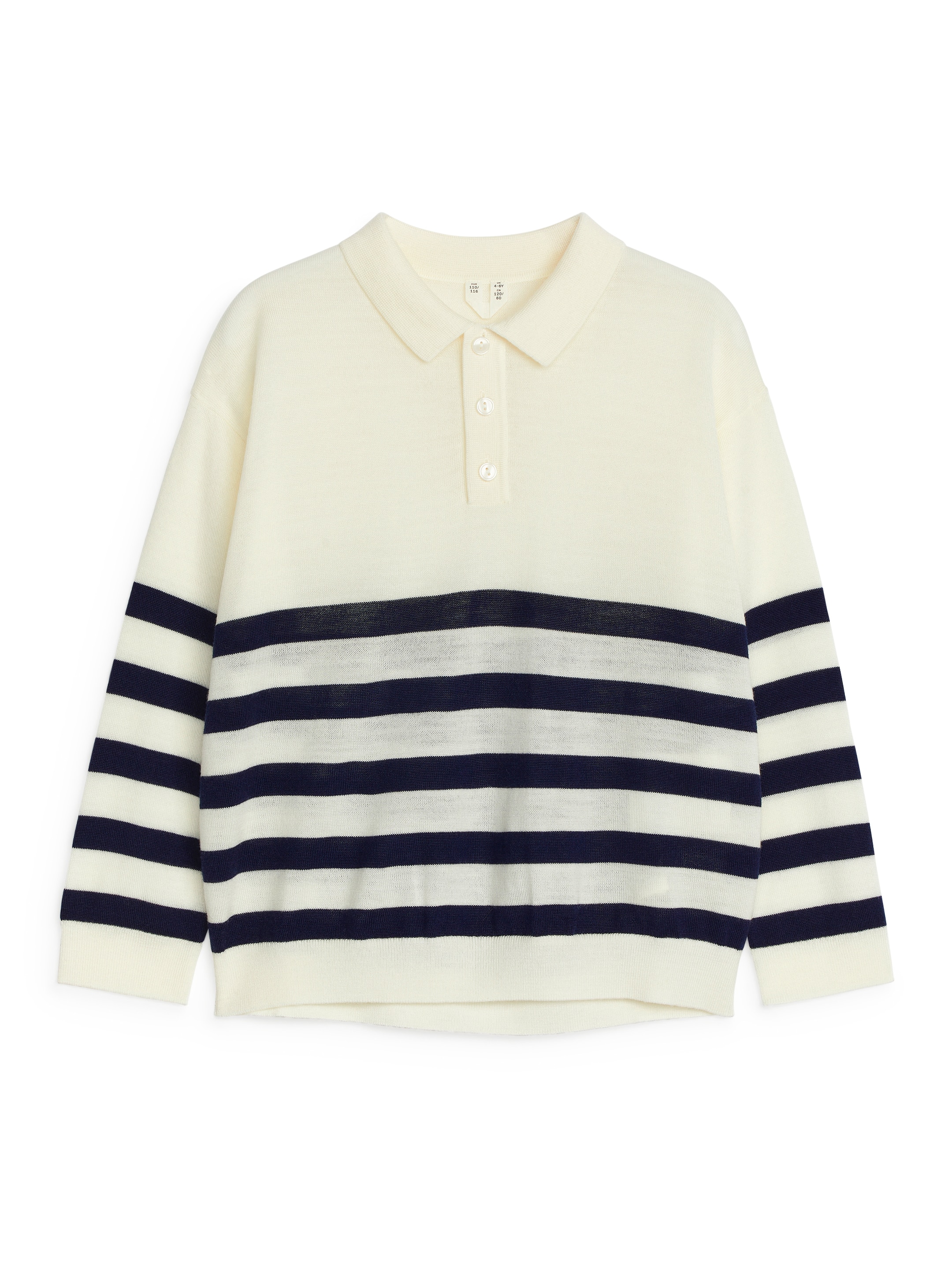 Grösseres Bild ansehen: Polopullover - Off-White / Blau - KINDER | H&M CH 1