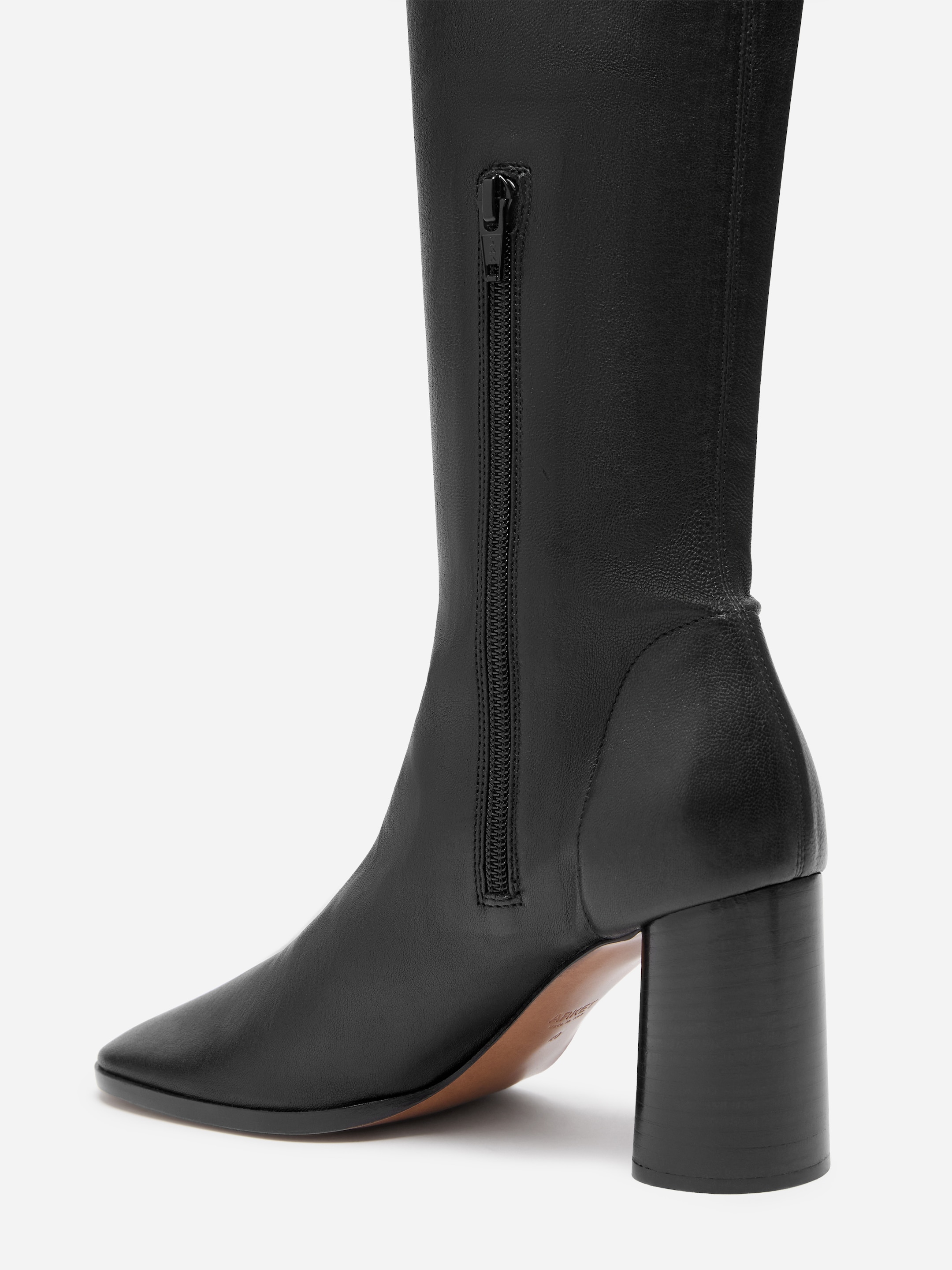 Stretch Leather Over-the-Knee Boots - Black - women - StillMedia/DescriptiveDetail - 2