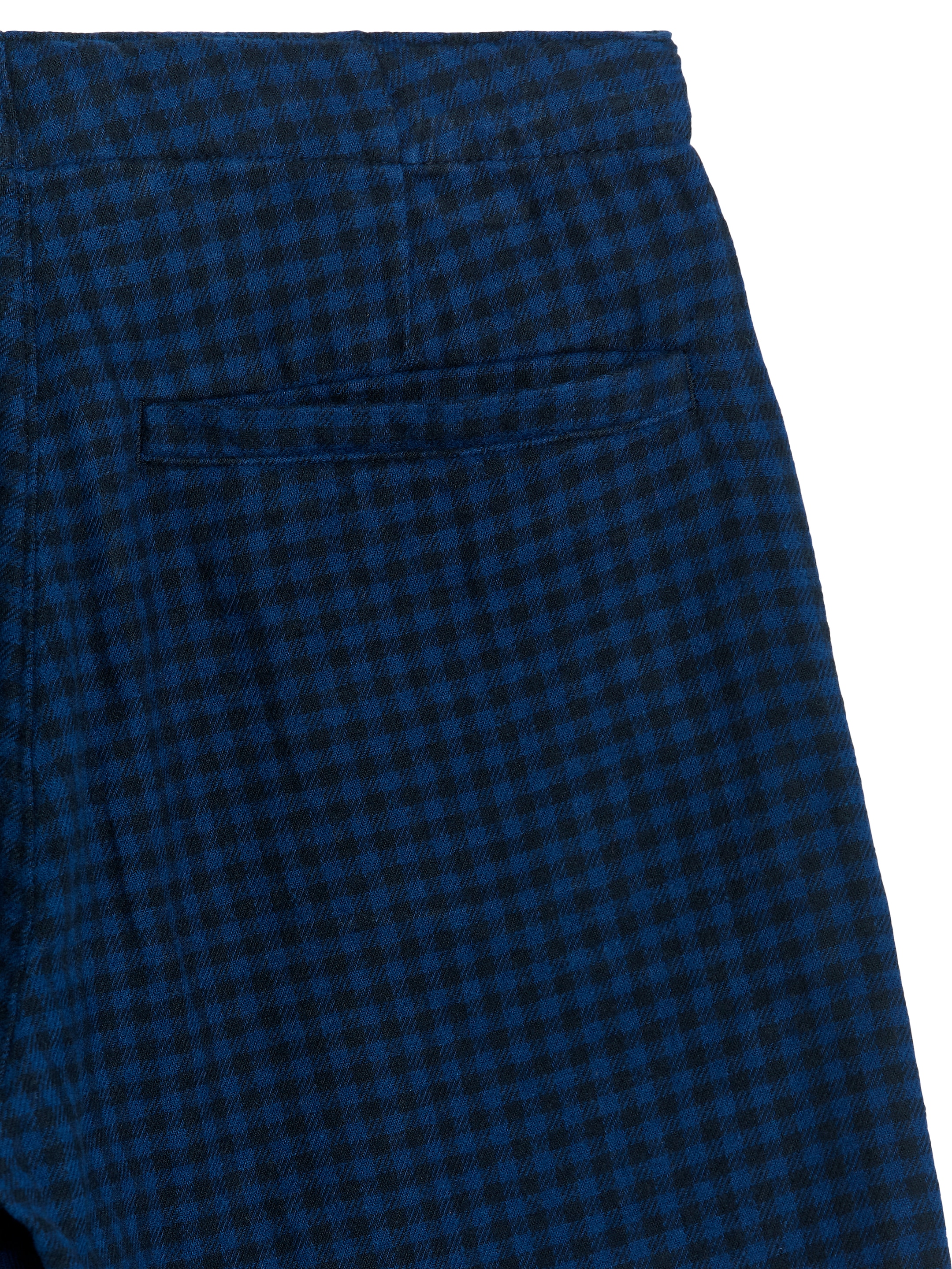 Pantaloni in flanella con motivo vichy - Motivo vichy blu - Loose fit - Children - StillMedia/DescriptiveDetail - 1