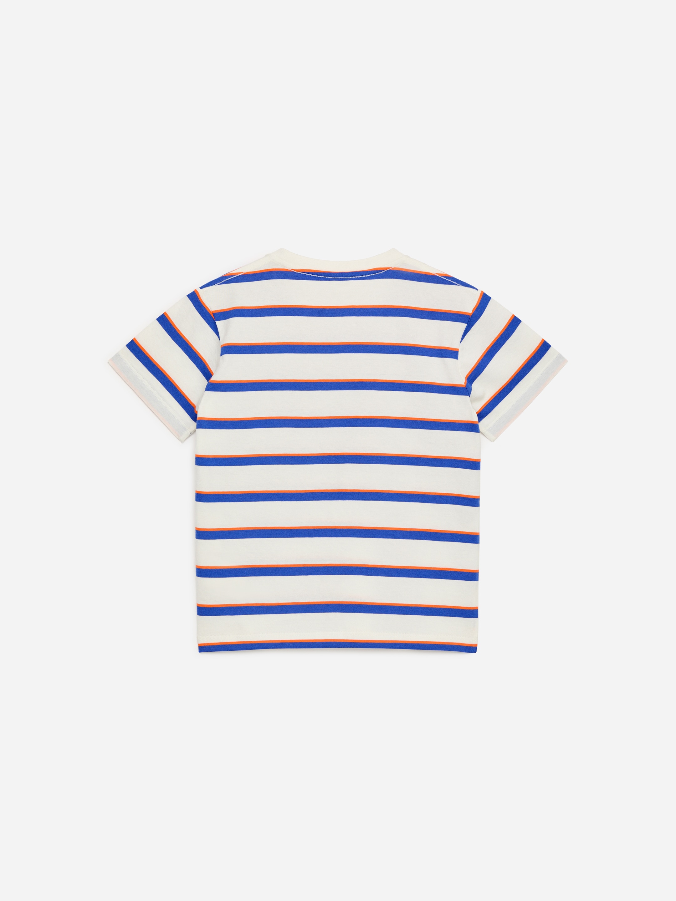 T-shirt col rond - Blanc/Orange/Bleu - Regular fit - Enfant - StillMedia/DescriptiveStillLife - 3