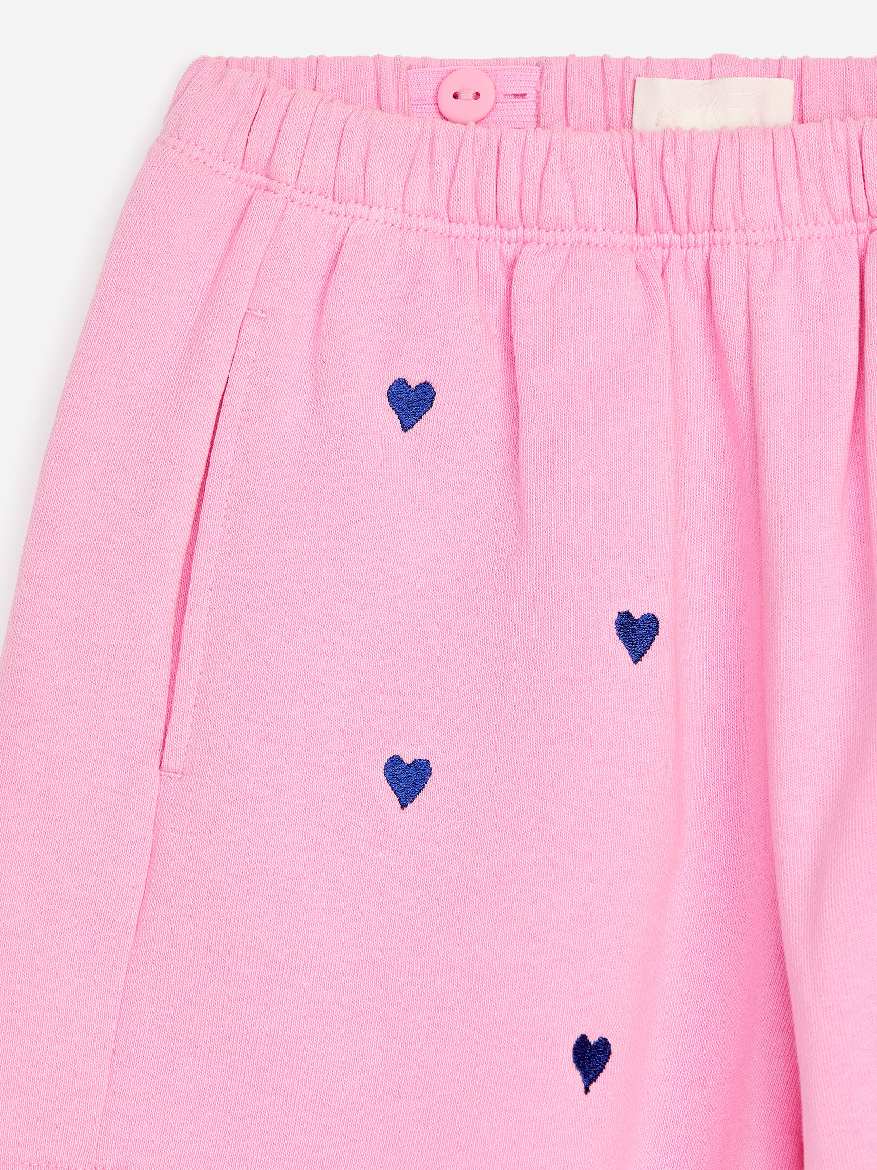 Embroidered Cotton Shorts - Pink - Relaxed fit - Children - StillMedia/DescriptiveDetail - 1
