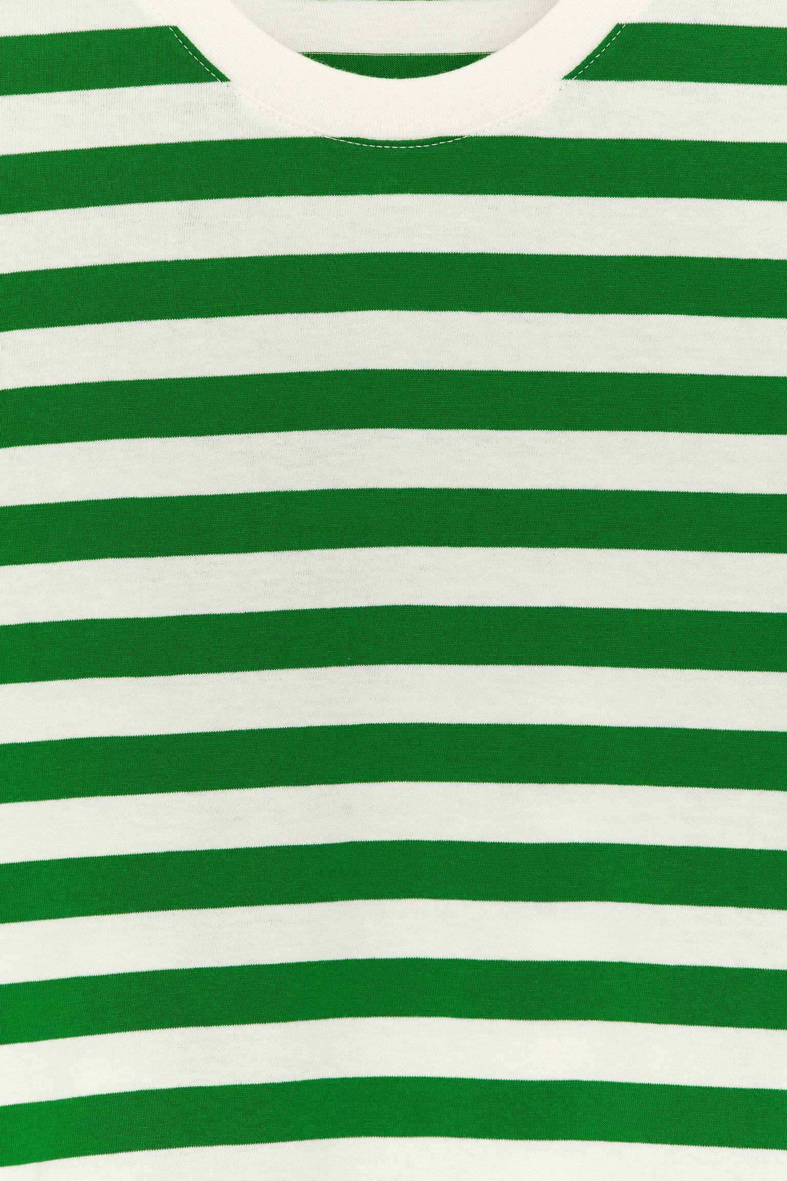 T-skjorte med rund hals - Grønn/hvit/Blå/Khakigrønn - 2