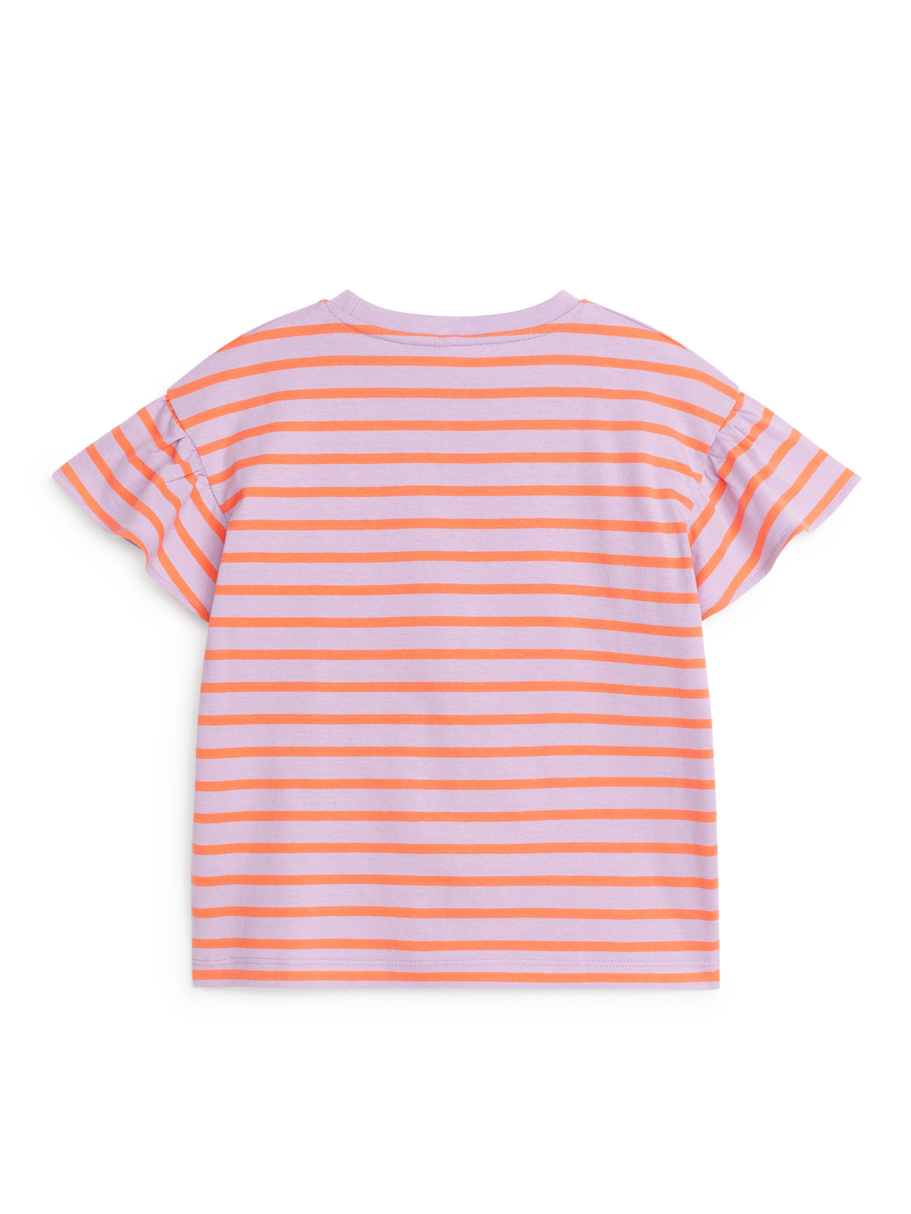 T-Shirt mit Rüschen - Orange/Flieder - Regular Fit - Kinder - StillMedia/DescriptiveStillLife - 2