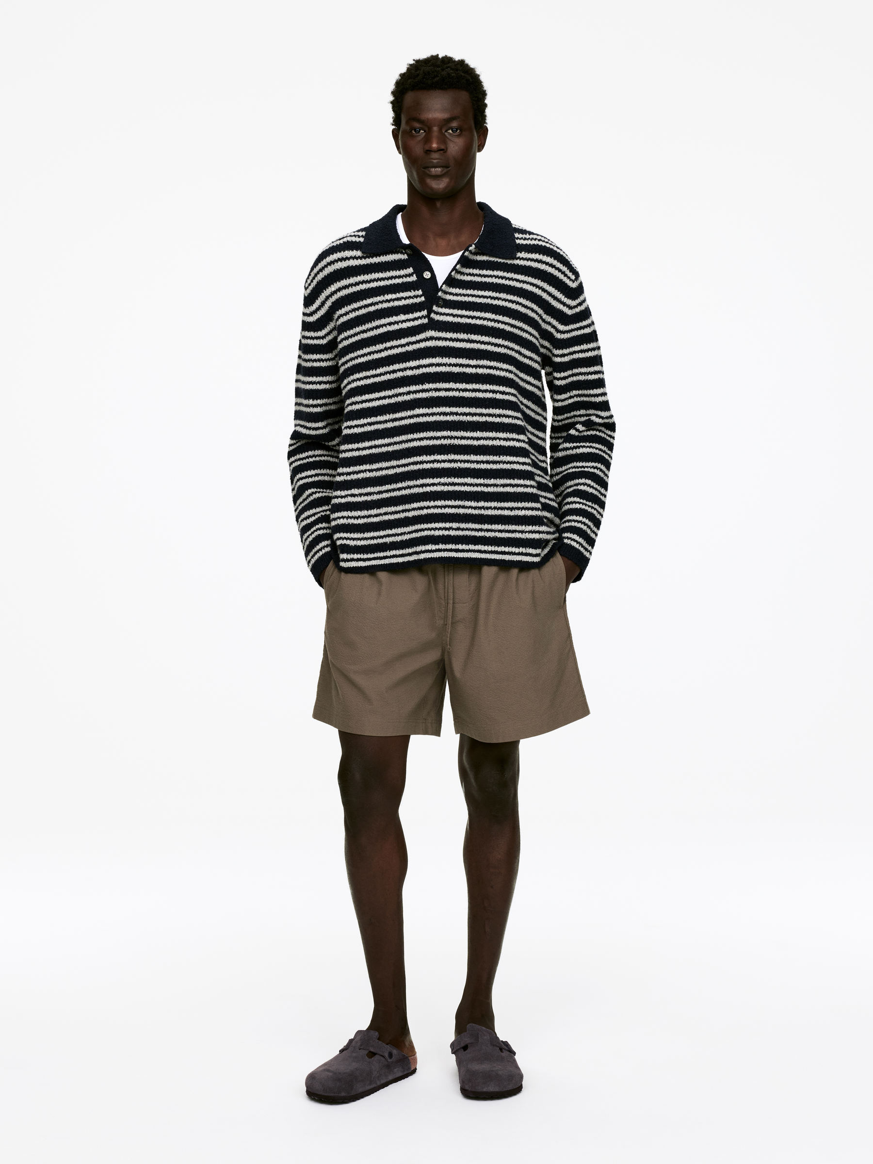 Birkenstock Boston Suede Sandals - Grey - Men - StillMedia/Lookbook - 7