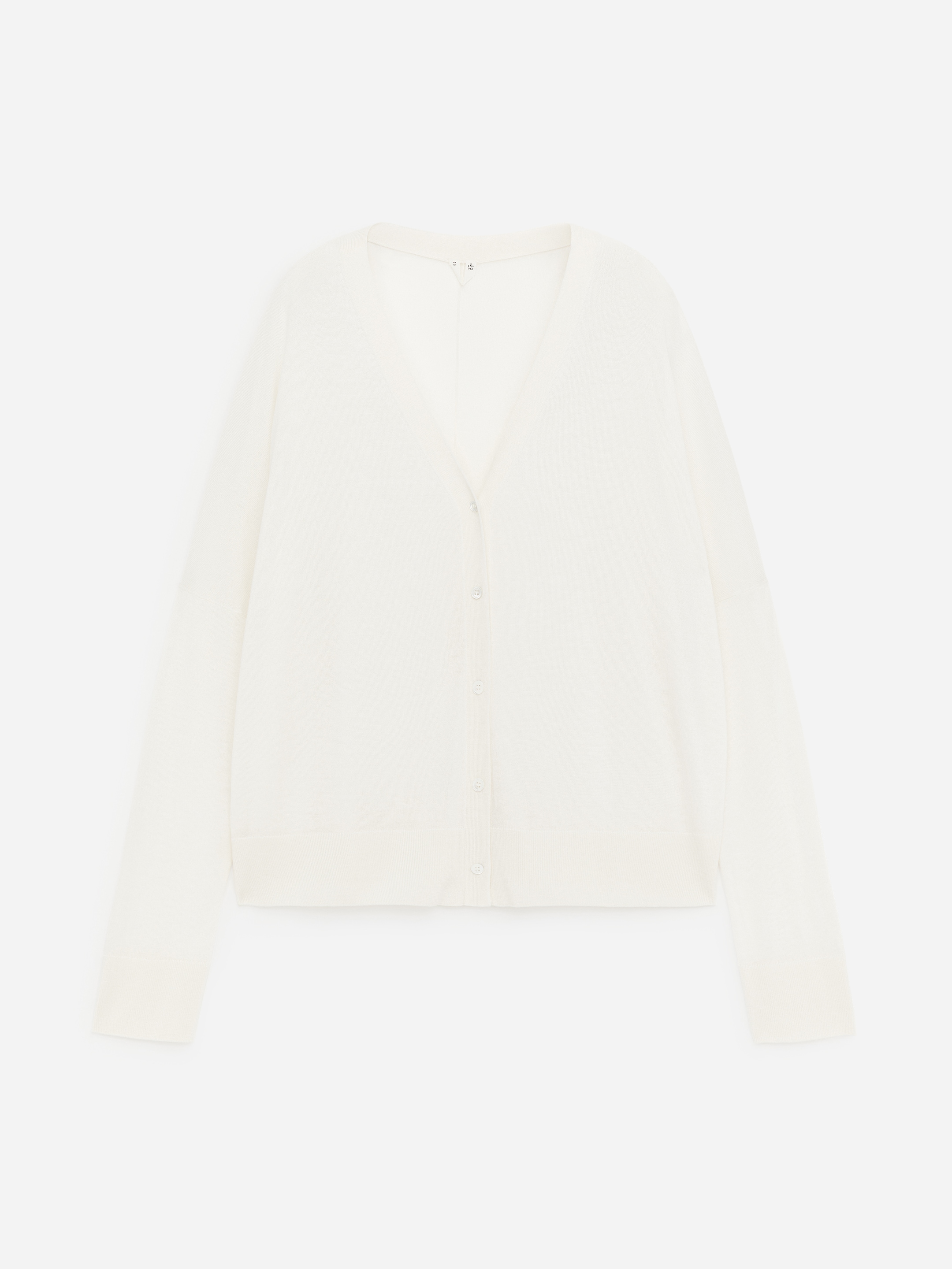 Cardigan in lana e lyocell-#ffffff-18764