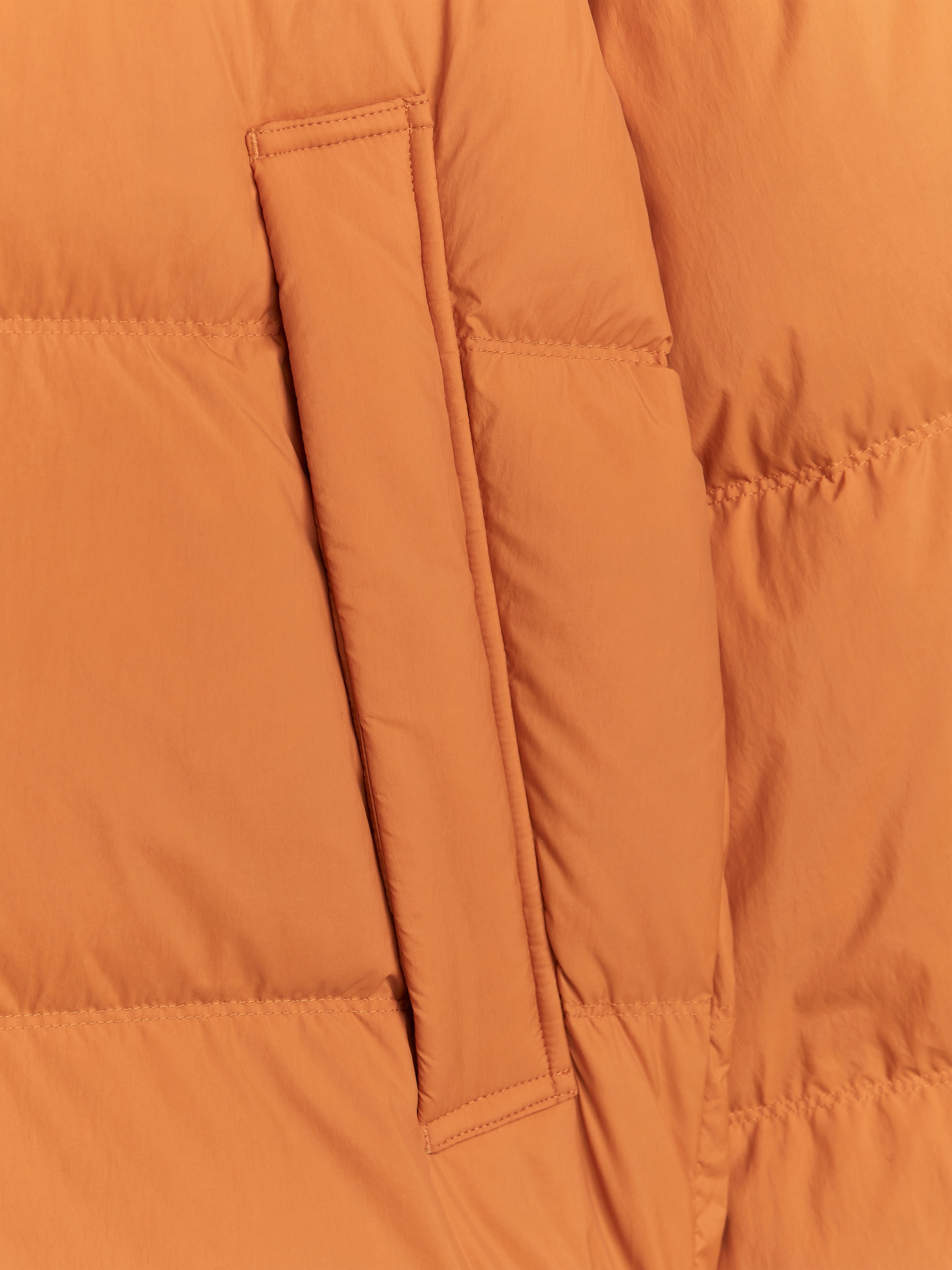 Upcycled Down Puffer Jacket - Orange - Regular fit - Men - StillMedia/DescriptiveDetail - 2