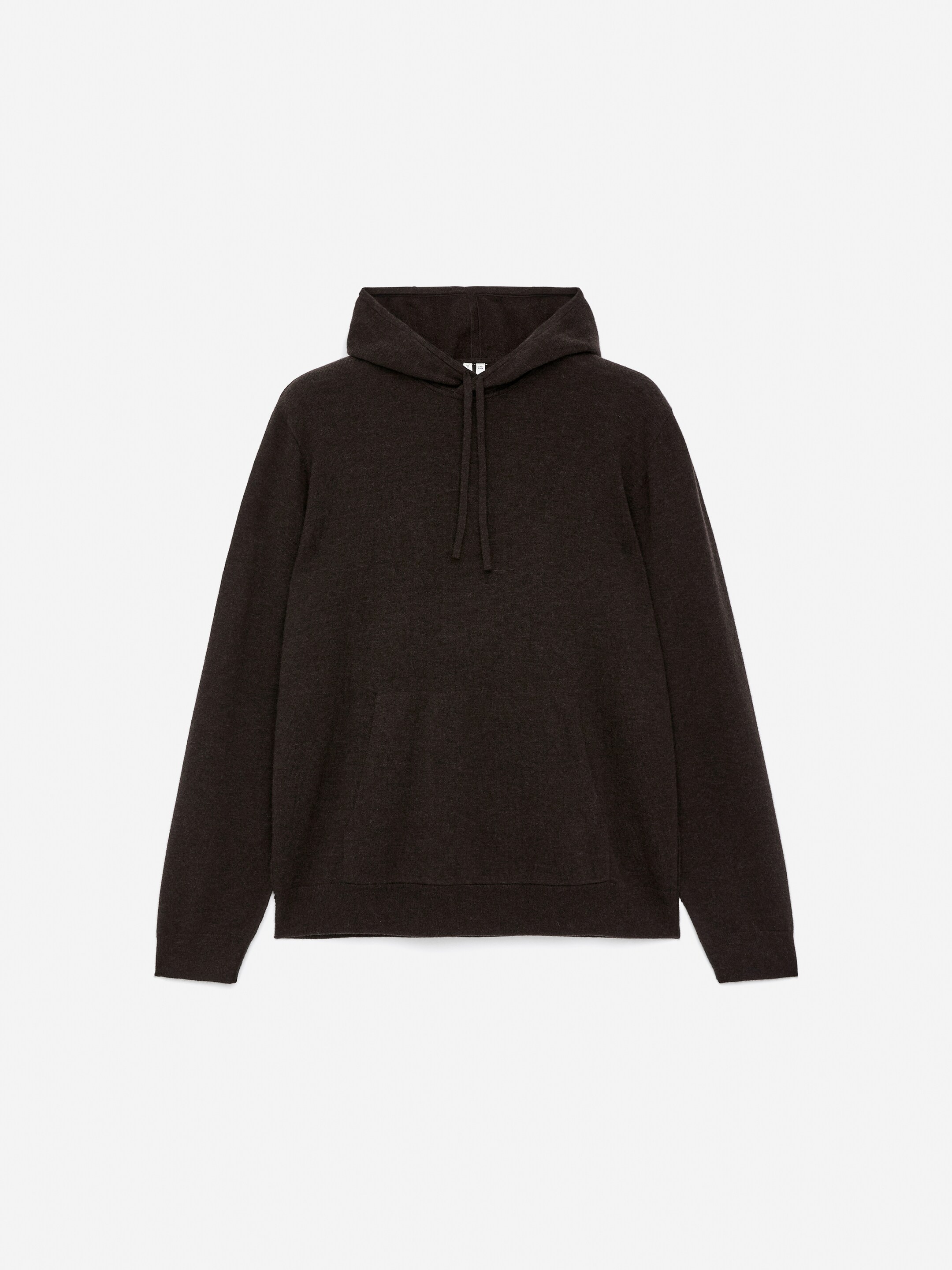 Преглед на по-голямо изображение: Плетен суичър с качулка от вълна и кашмир - Тъмнокафяво - МЪЖЕ | H&M BG 5