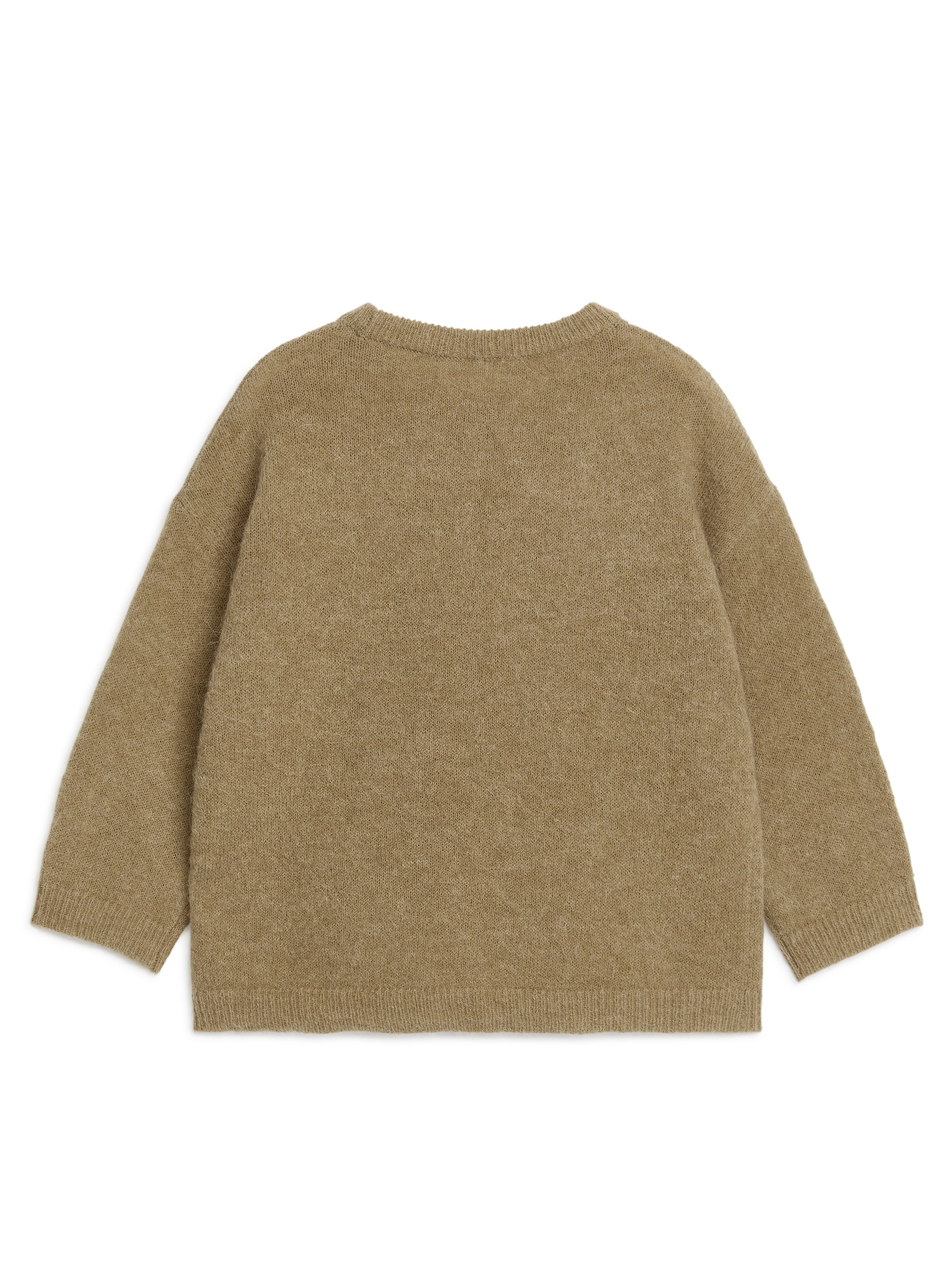 Tröja i alpacka och ull - Mörkbeige - Oversized - Children - StillMedia/DescriptiveStillLife - 2