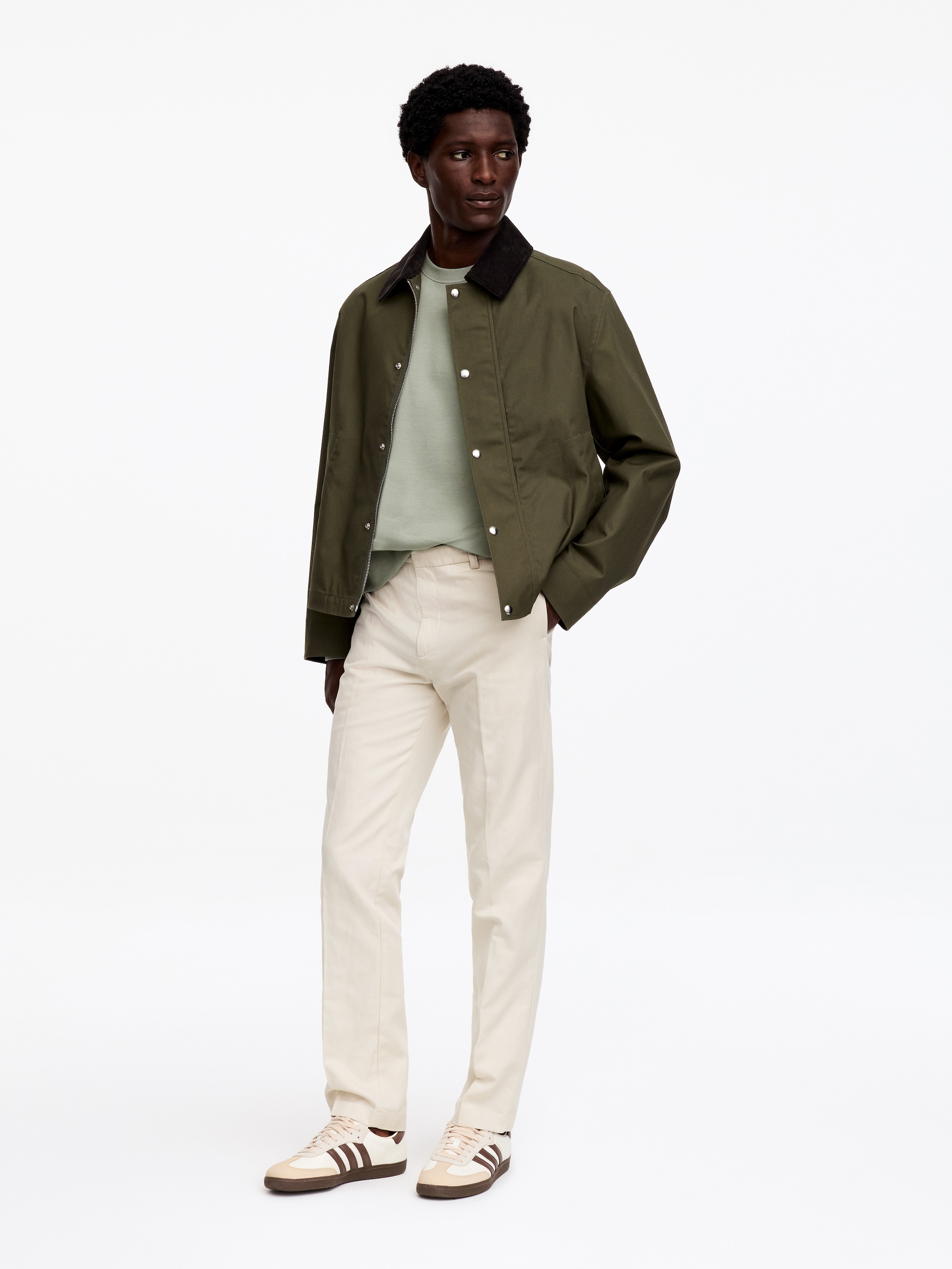 Mid-Weight Sweatshirt - Khaki Green - Regular fit - Men - StillMedia/Lookbook - 2
