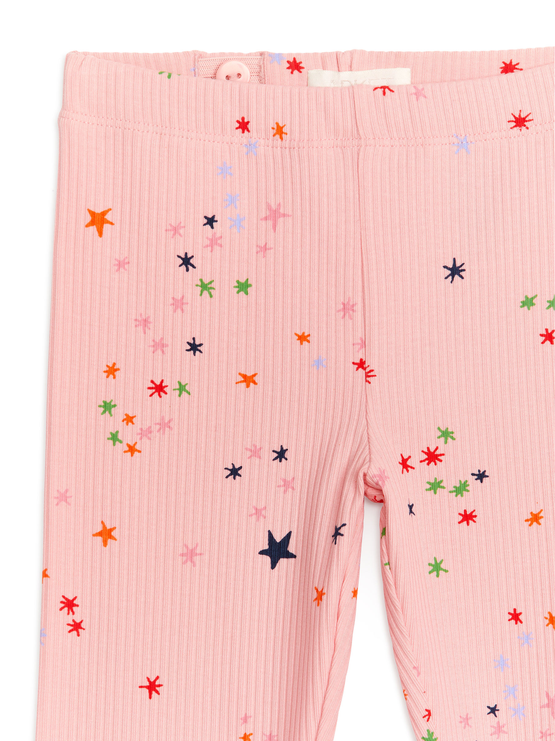 Gerippte Leggings - Rosa/Sterne - Slim Fit - Kinder - StillMedia/DescriptiveDetail - 3