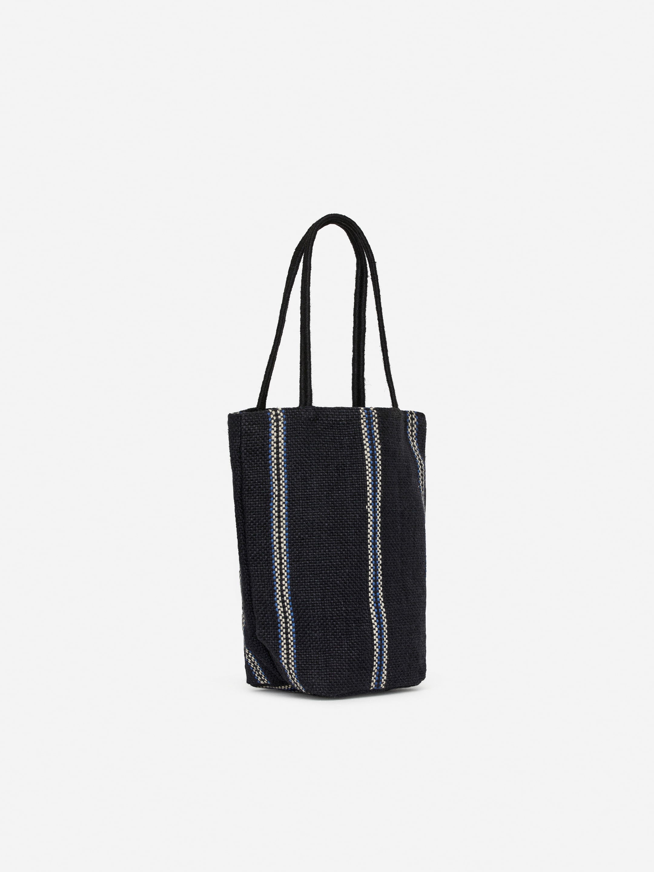 Visa större bild: Väska i jute - Blå/randig - Home All | H&M SE 2